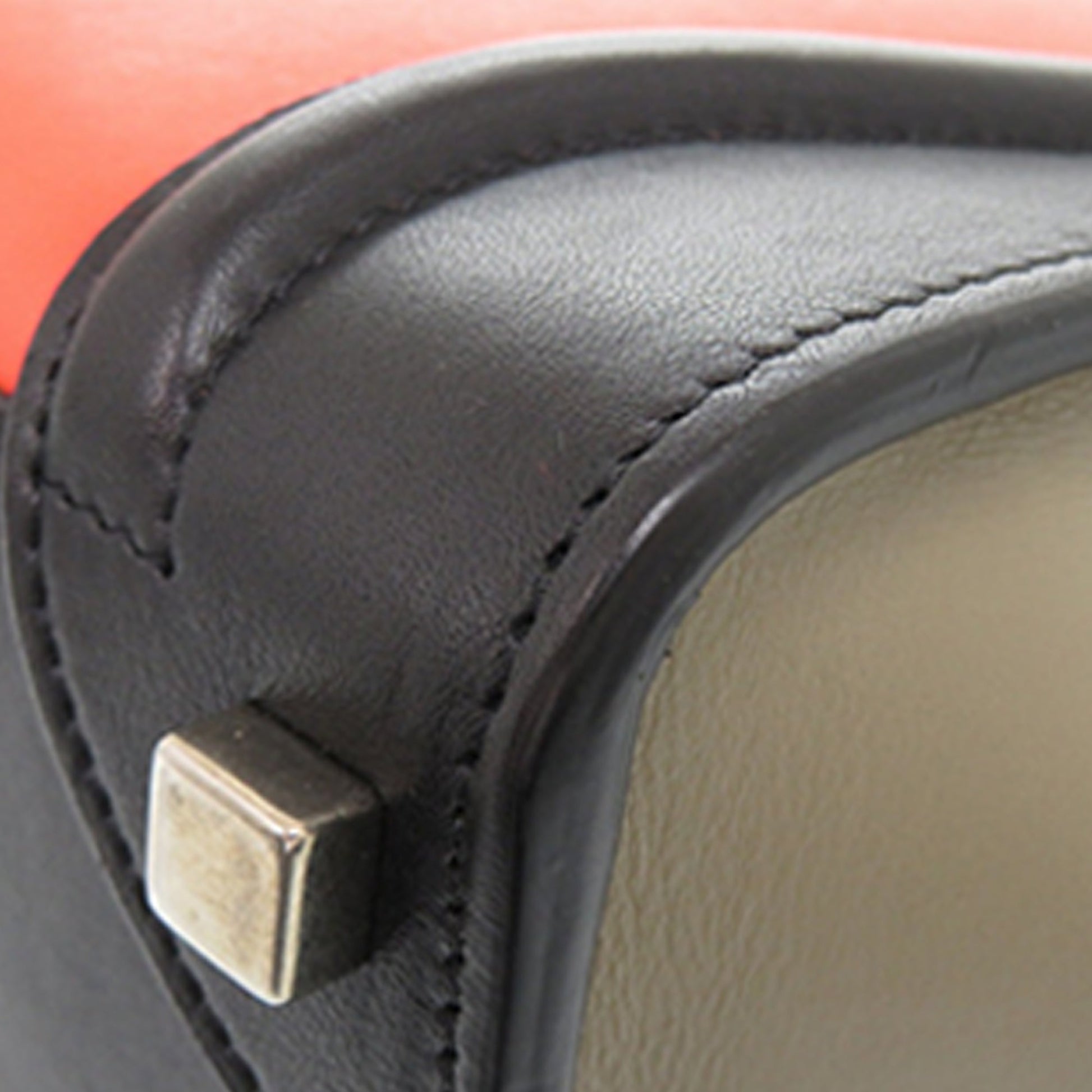 Micro Tricolor Leather Luggage Tote