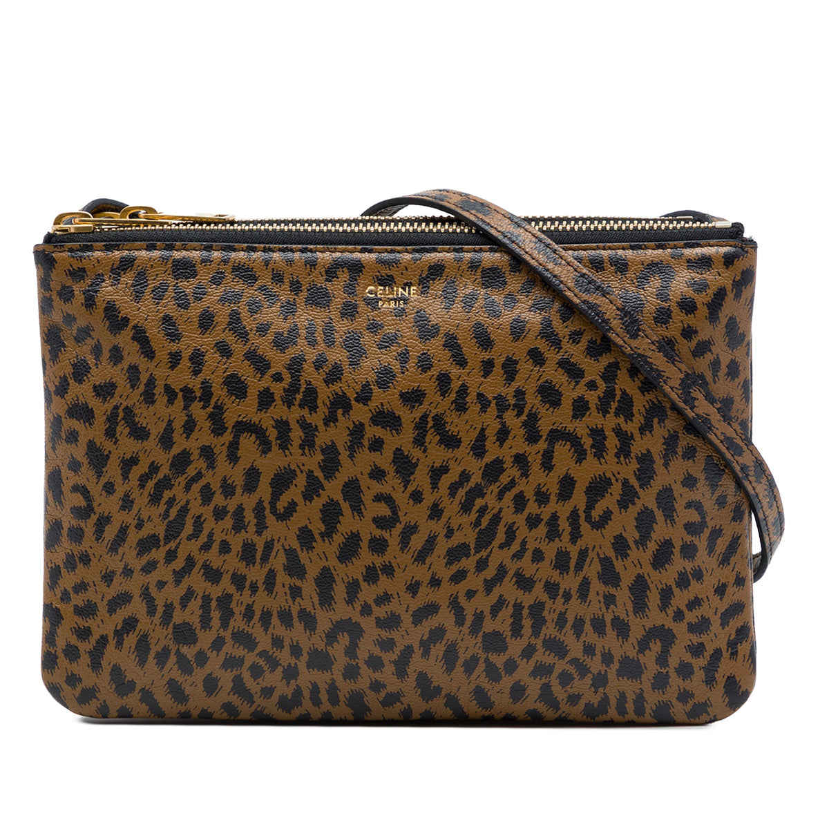 Celine Small Leopard Printed Goatskin Crossbody