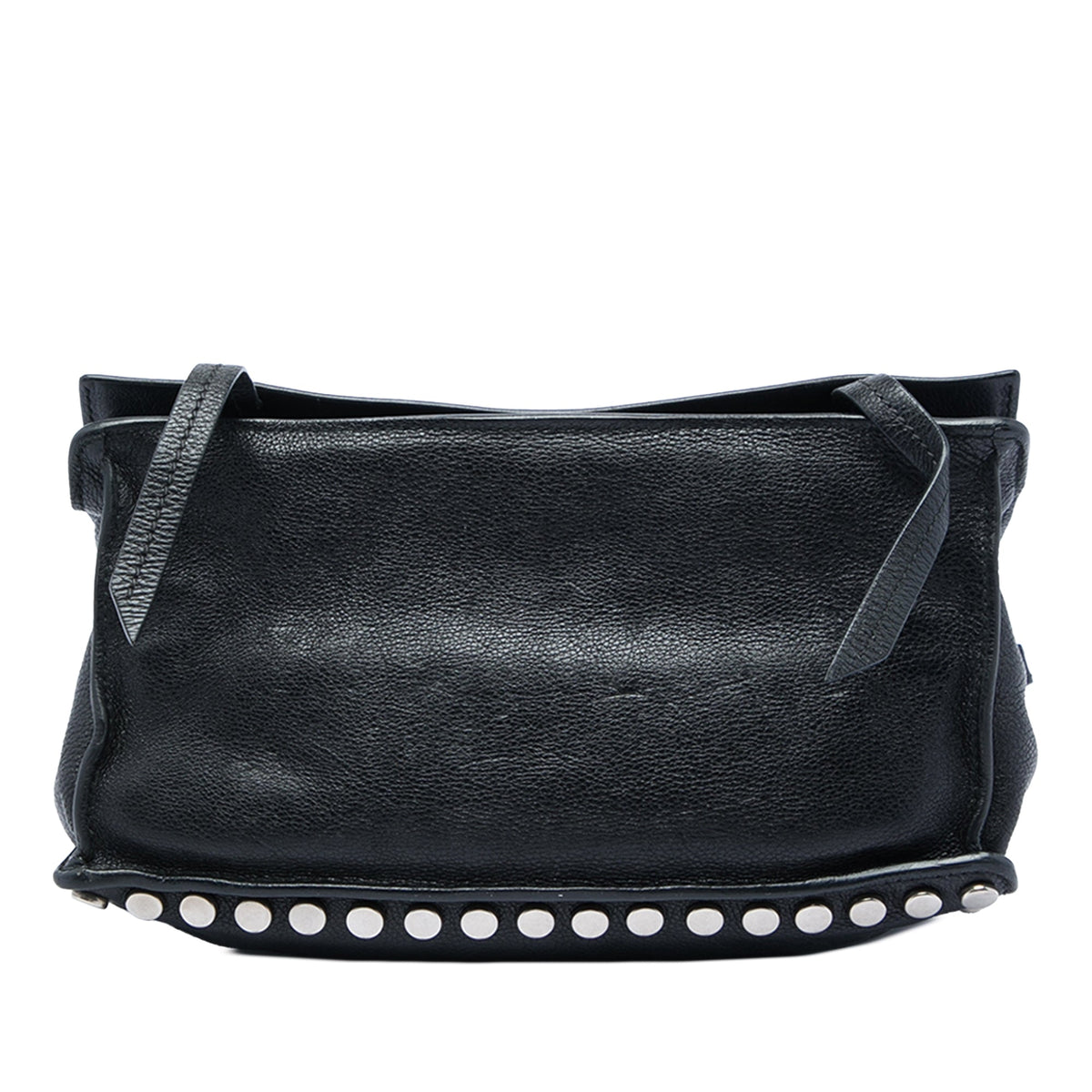 Prada Glace Calf Studded Etiquette Flap