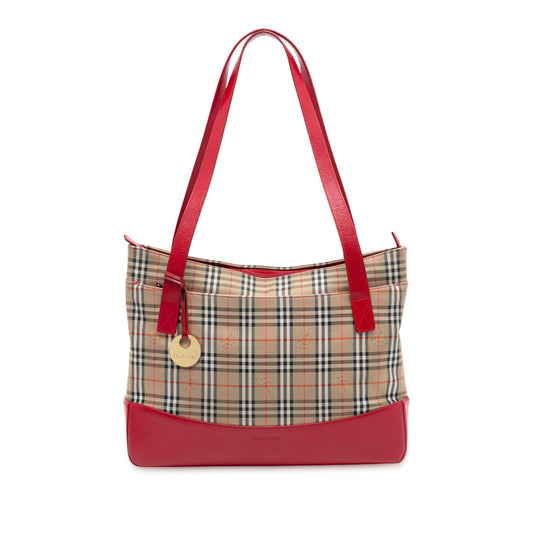 Burberry Haymarket Check Canvas Tote