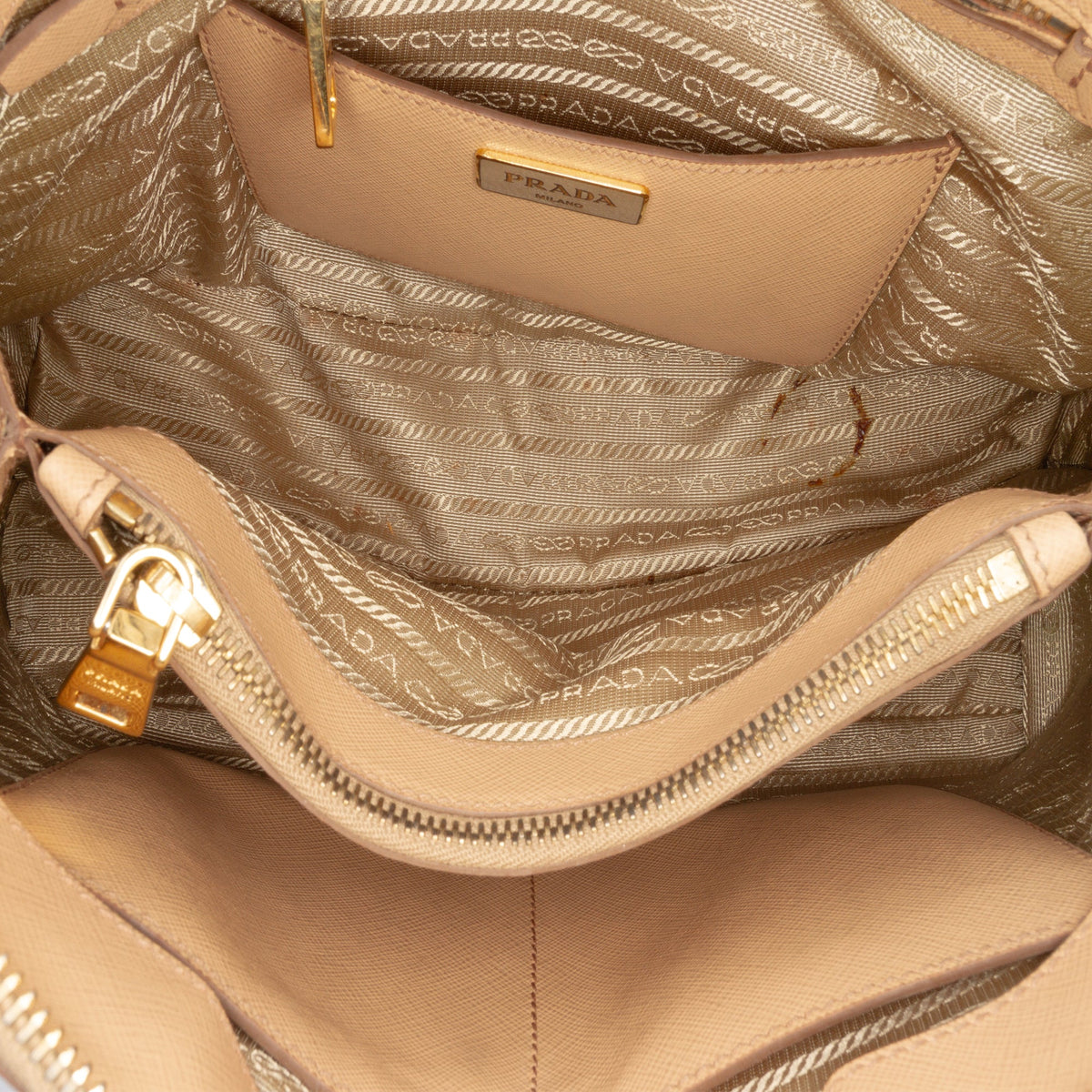 Prada Medium Saffiano Lux Promenade Satchel