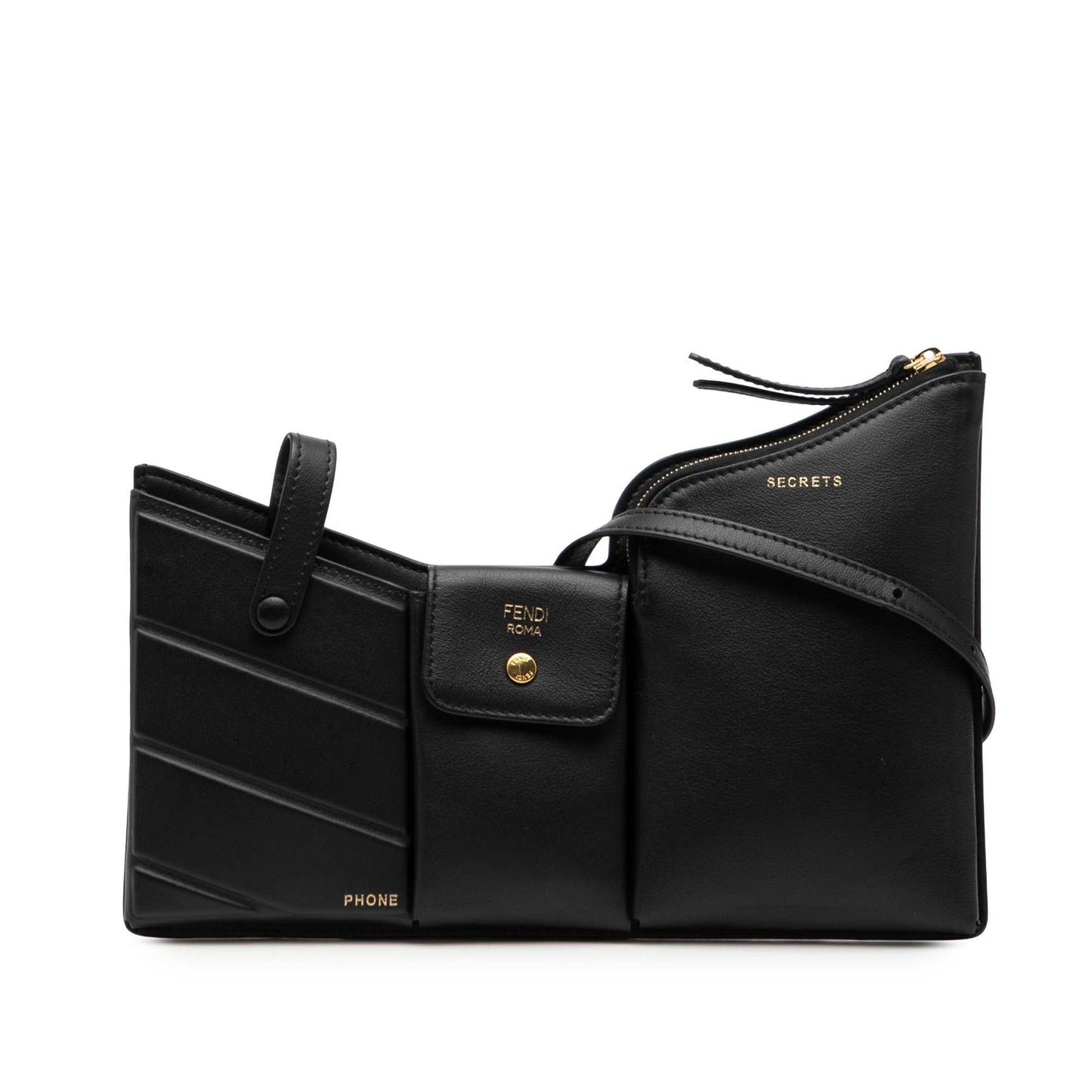 Fendi Mini Leather 3 Pocket Crossbody