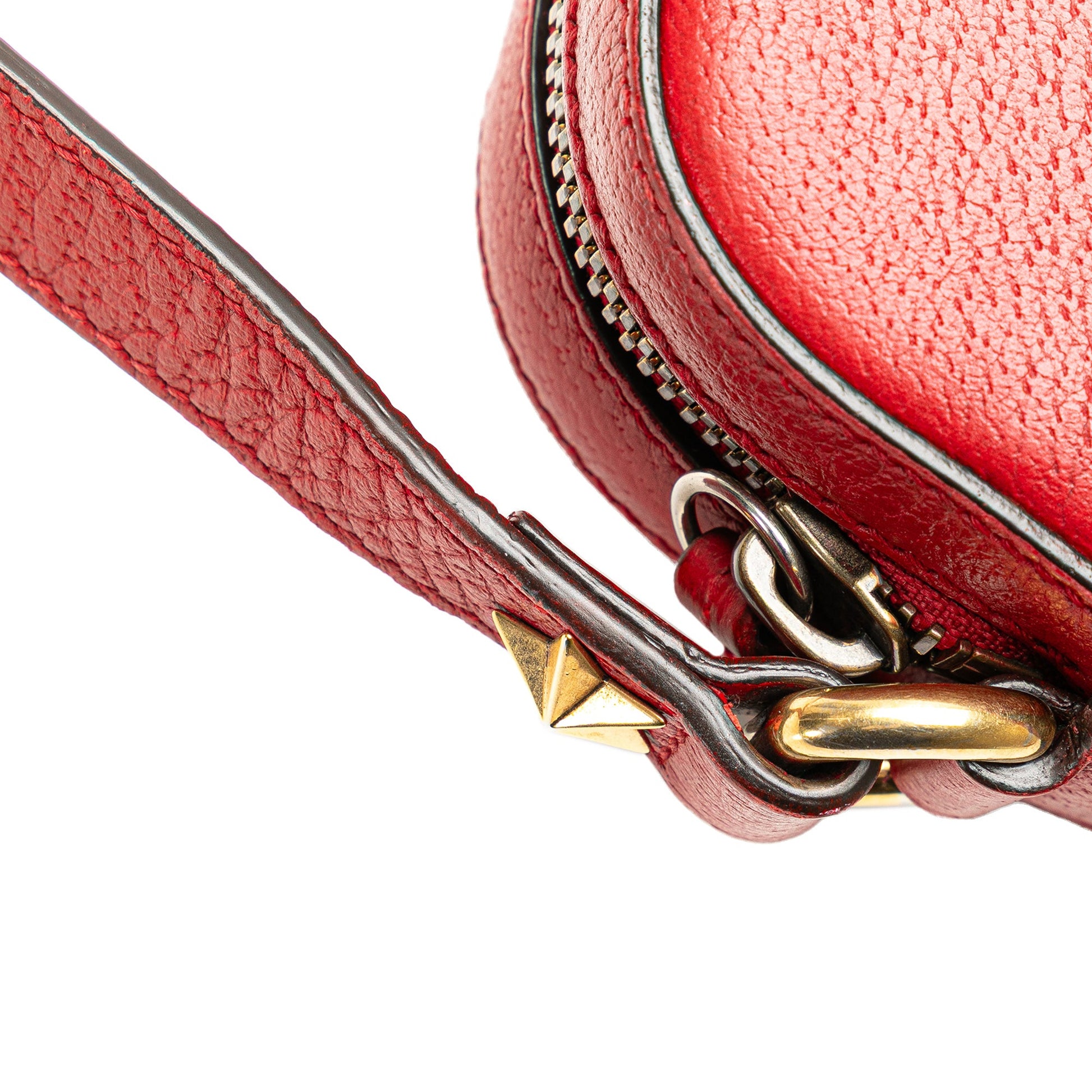 Gucci Leather Animalier Web Disco Crossbody