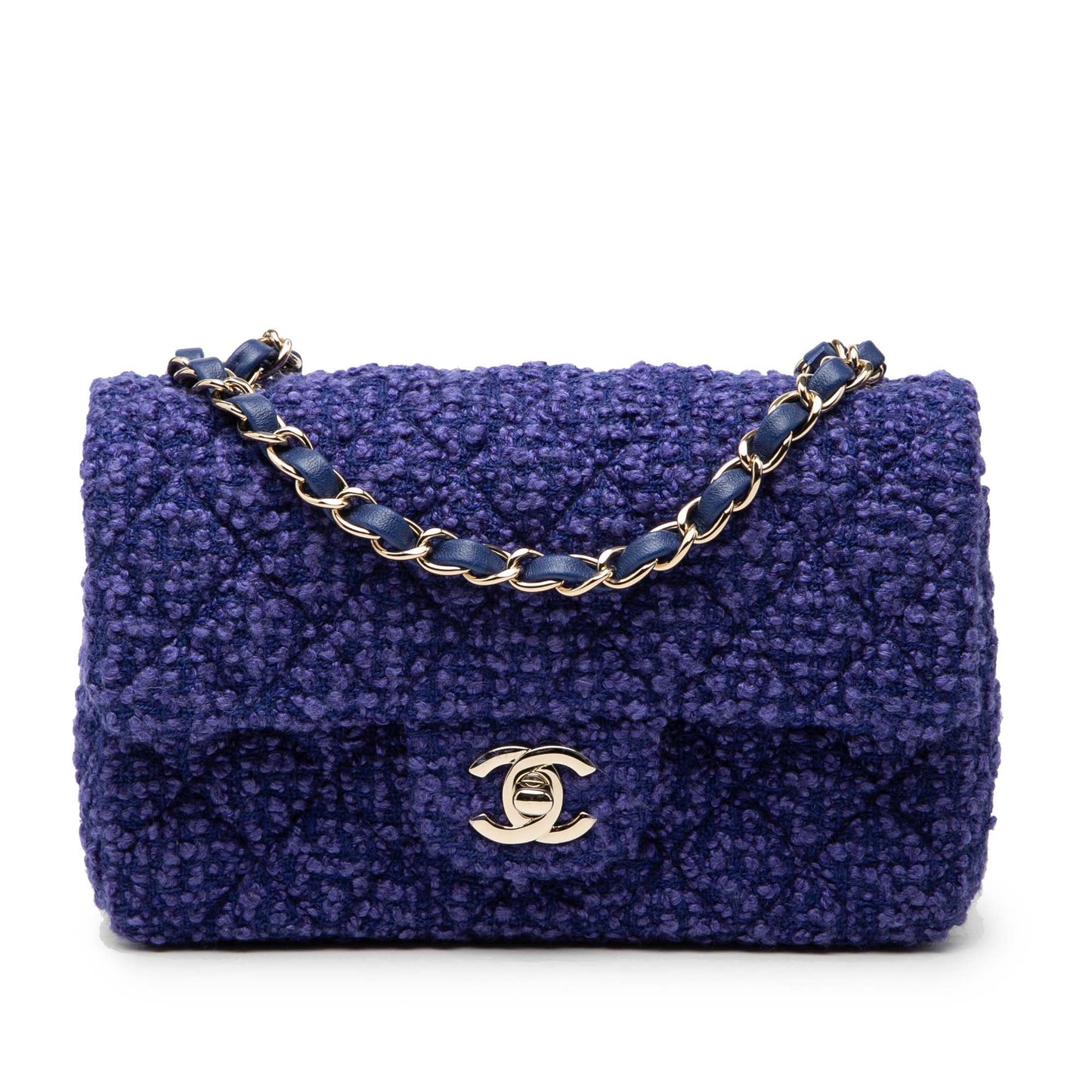 Chanel Mini Rectangular Classic Tweed Single Flap