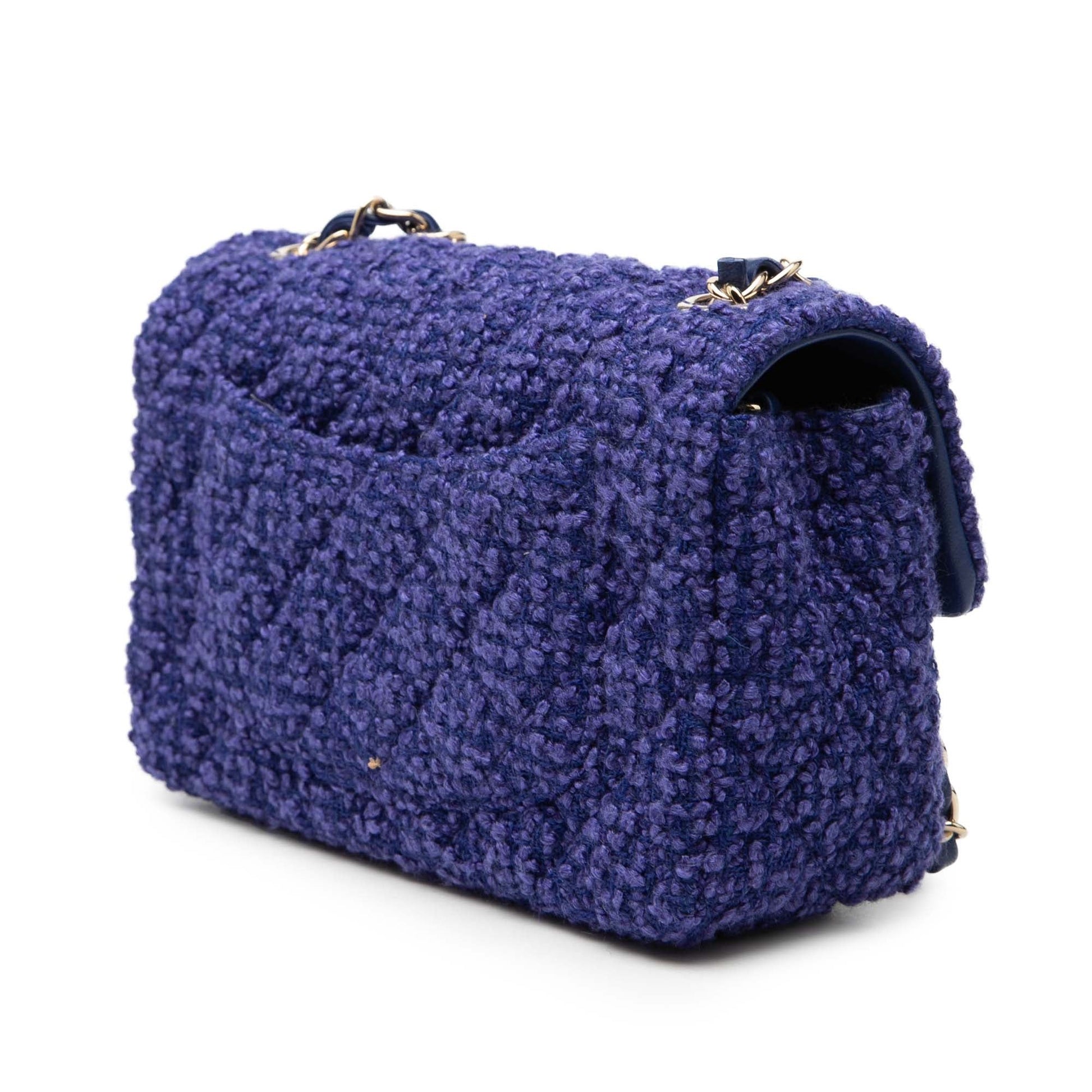 Chanel Mini Rectangular Classic Tweed Single Flap