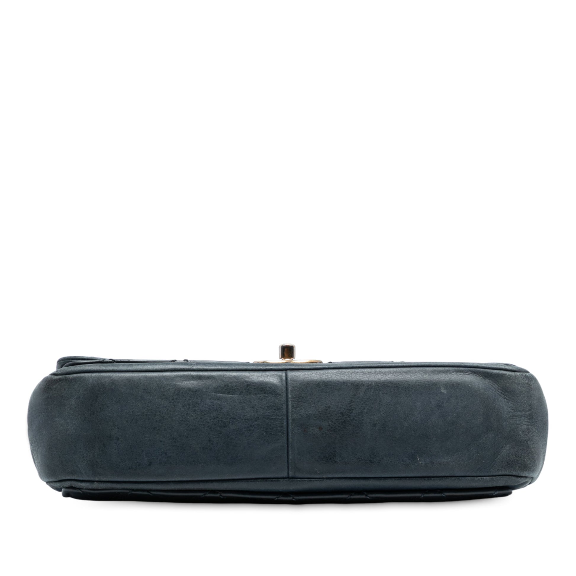 Medium CC Quilted Iridescent Calfskin Sheriff Star Flap