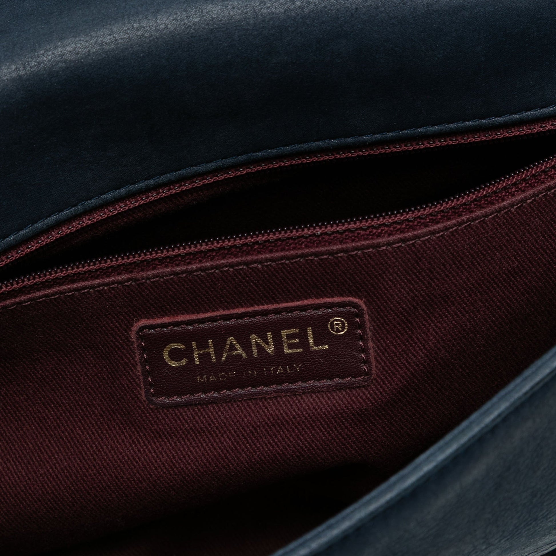 Medium CC Quilted Iridescent Calfskin Sheriff Star Flap