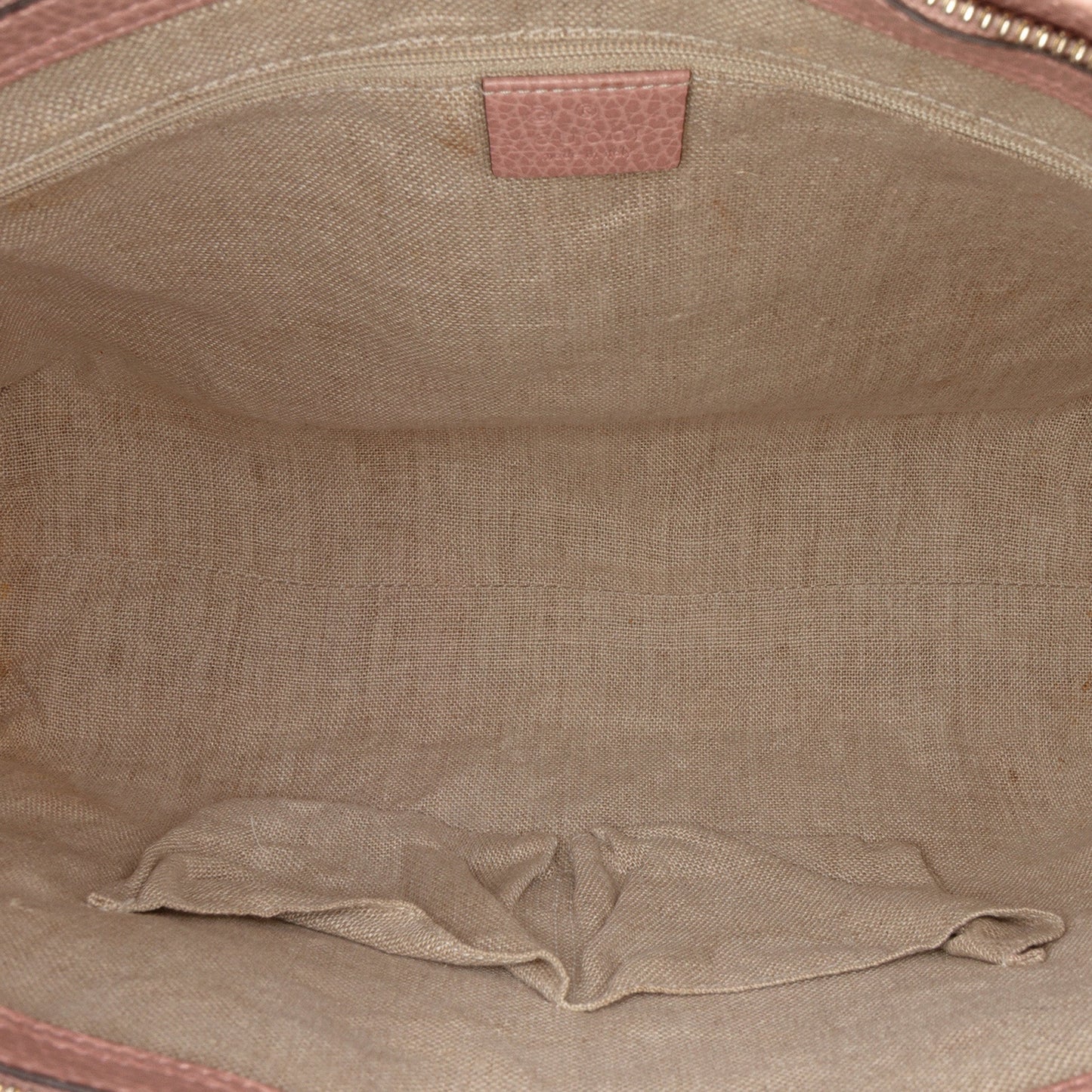 Gucci Leather Bamboo Tassel Satchel