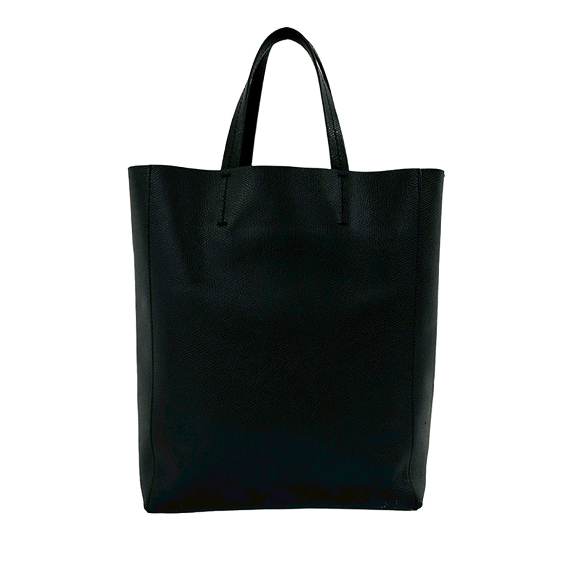 Celine Small Grained Calfskin Vertical Cabas Satchel
