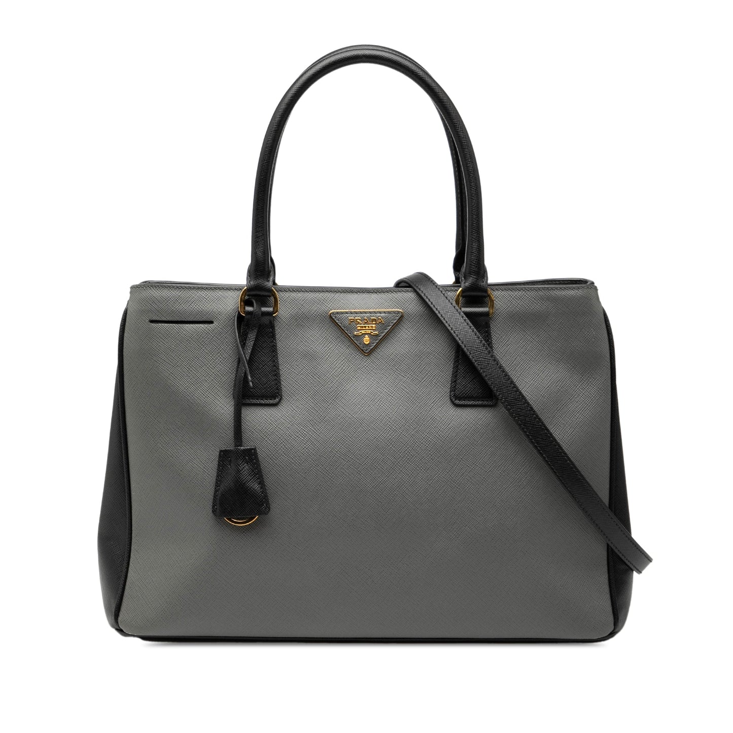 Prada Medium Bicolor Saffiano Lux Galleria Satchel