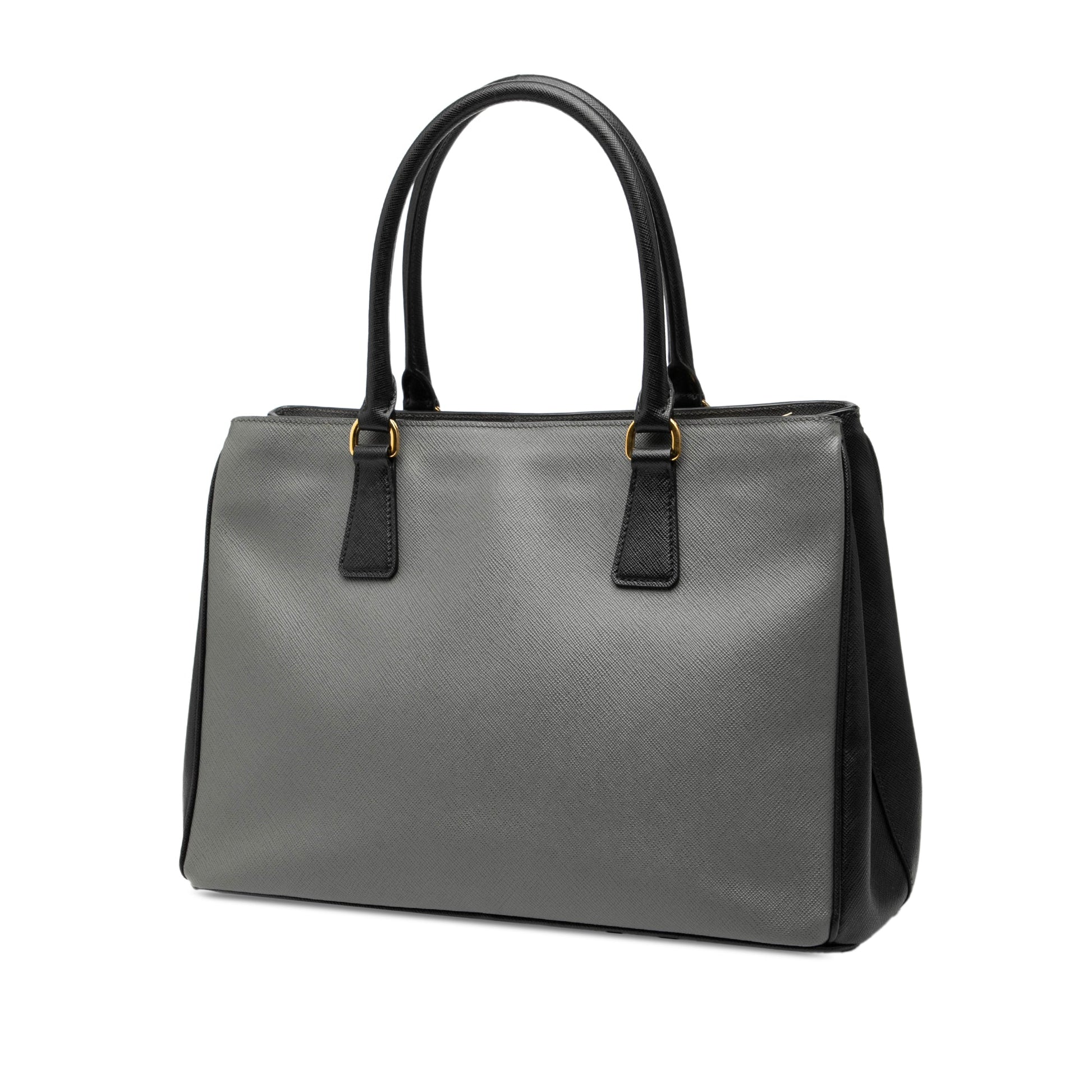 Prada Medium Bicolor Saffiano Lux Galleria Satchel