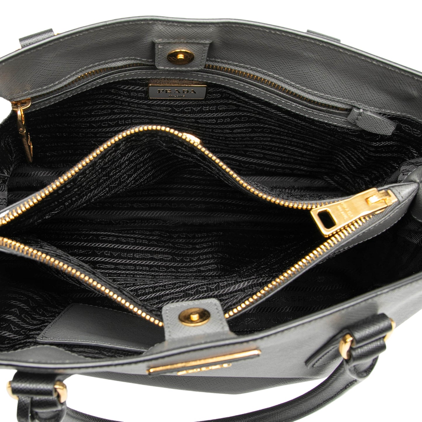Prada Medium Bicolor Saffiano Lux Galleria Satchel