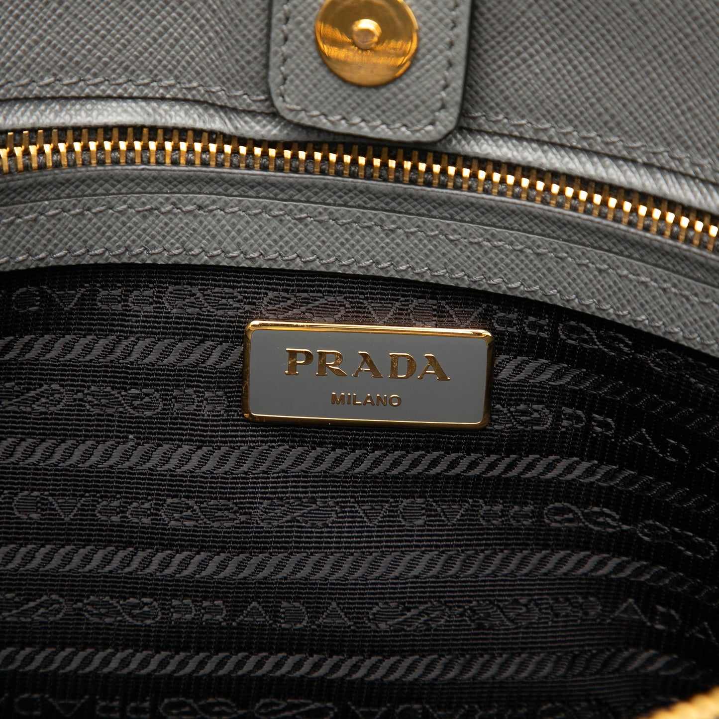 Prada Medium Bicolor Saffiano Lux Galleria Satchel