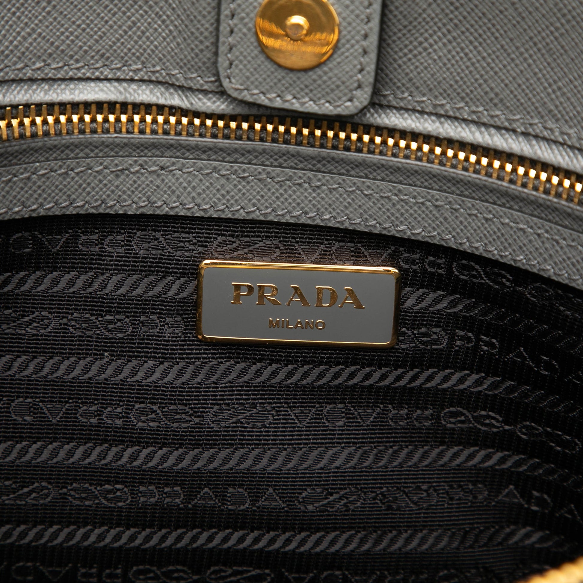 Prada Medium Bicolor Saffiano Lux Galleria Satchel