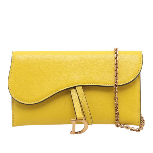 Dior Calfskin Saddle Wallet On Chain
