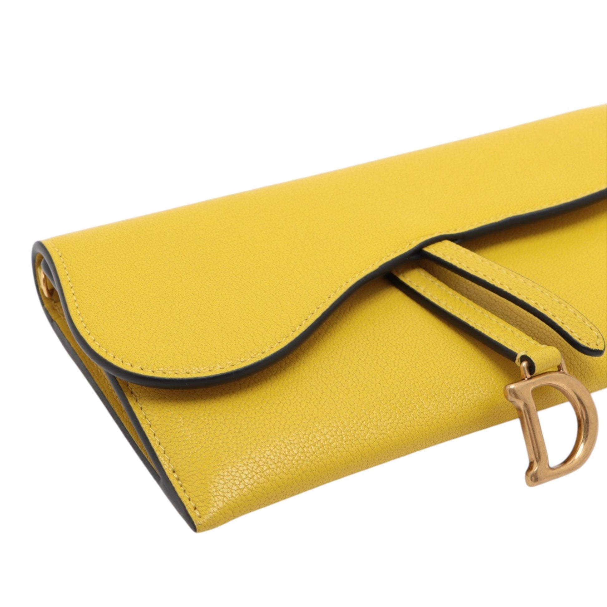 Dior Calfskin Saddle Wallet On Chain