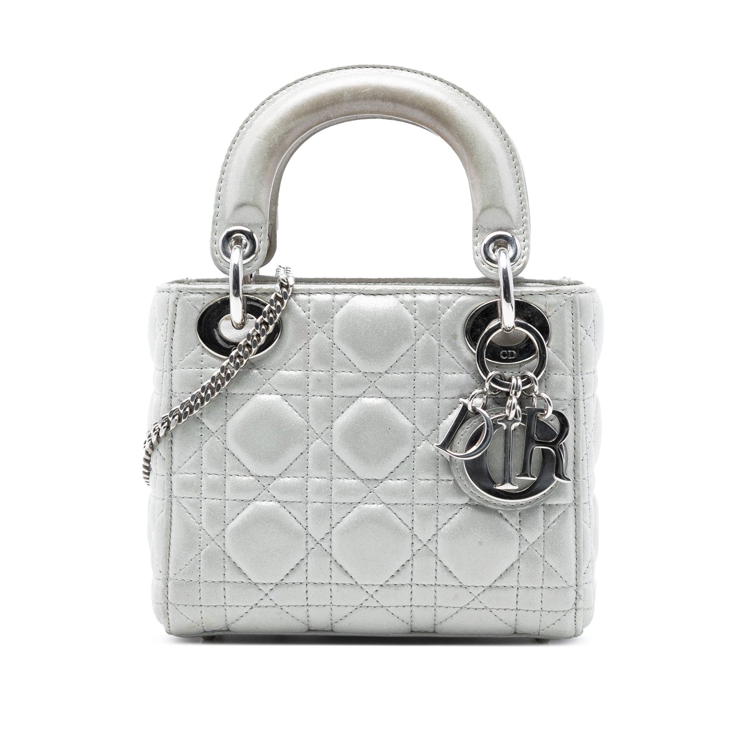 Dior Mini Iridescent Lambskin Cannage Lady Dior
