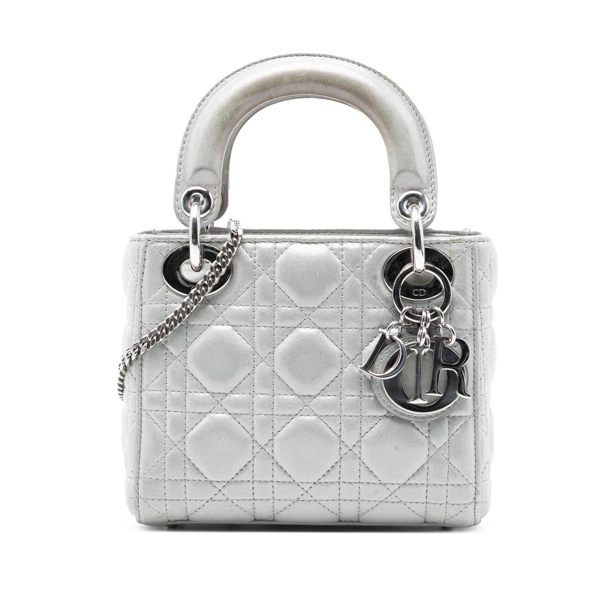 Dior Mini Iridescent Lambskin Cannage Lady Dior