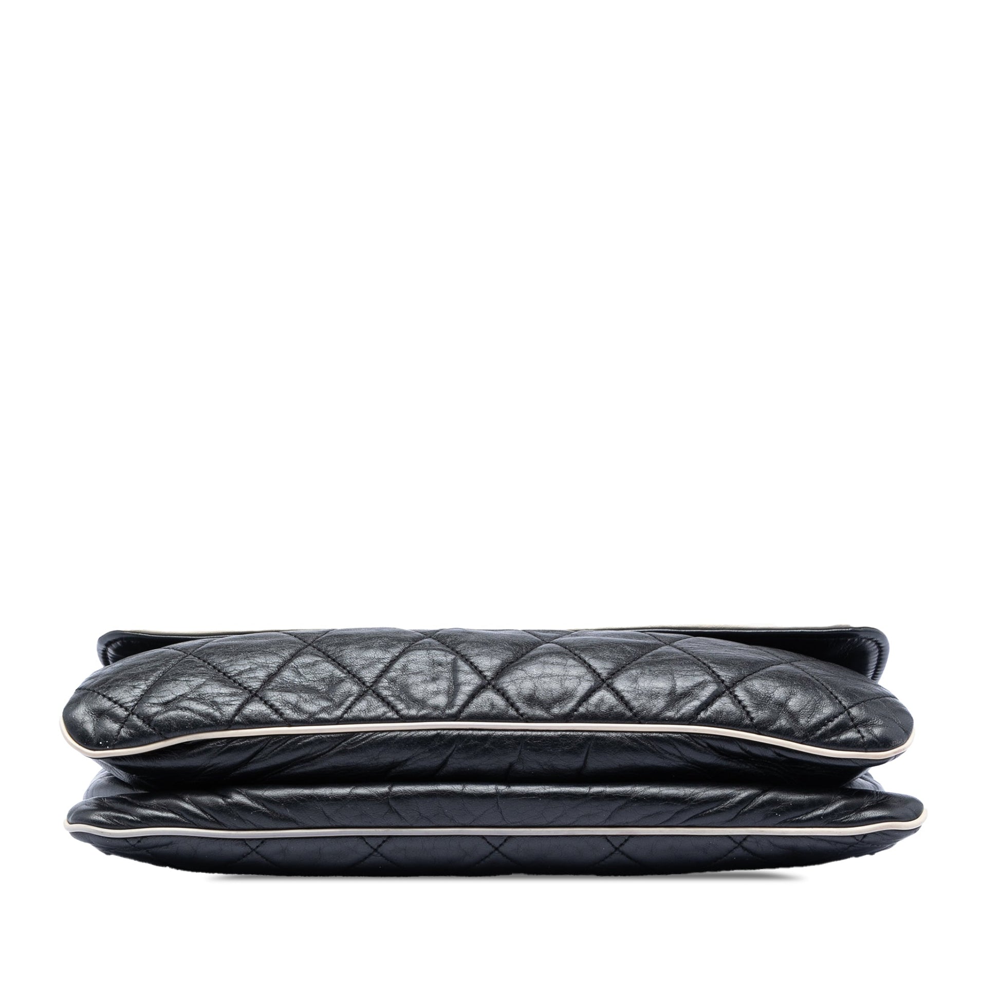 Chanel Quilted Lambskin East West Mademoiselle Flap