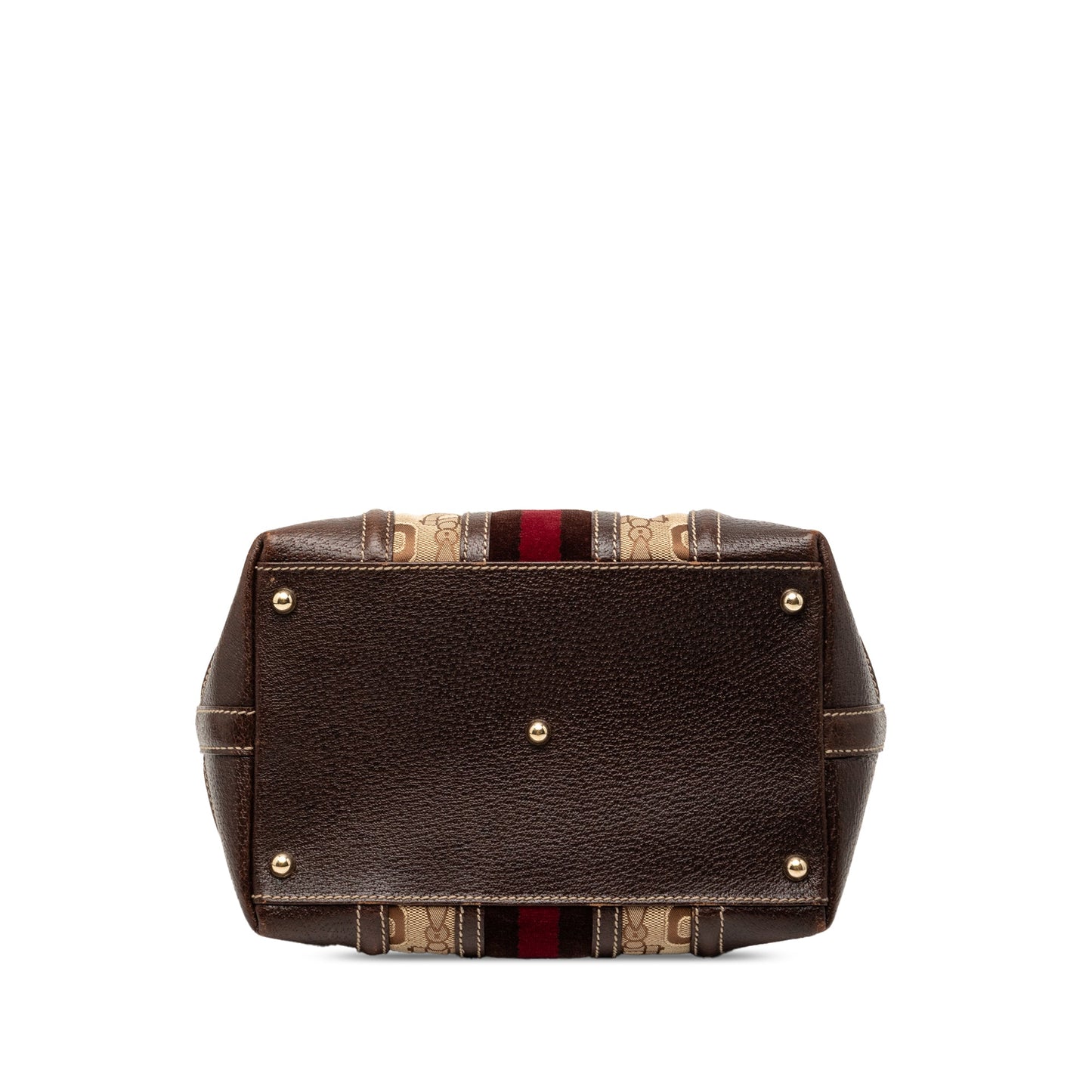 Horsebit Canvas Web Treasure Handbag