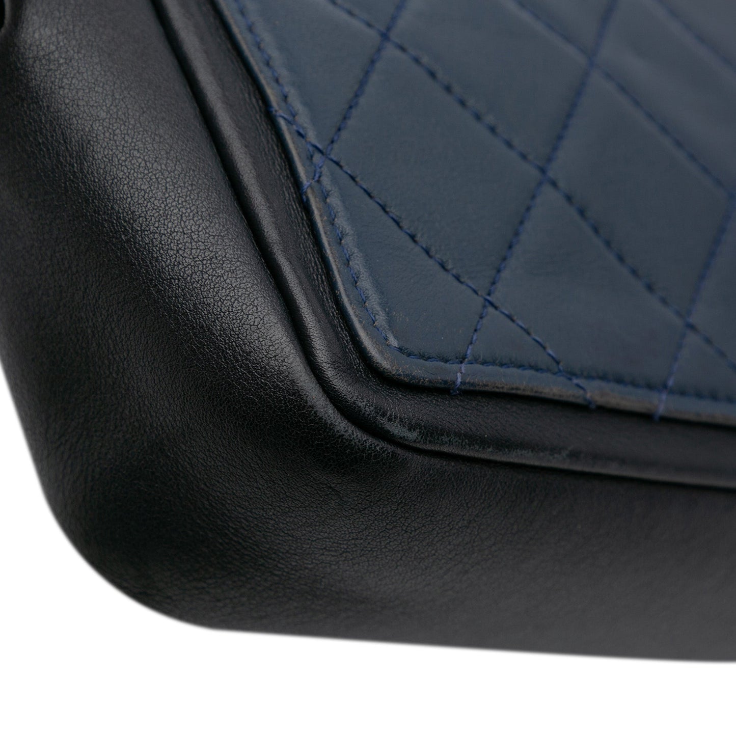 Chanel Medium Bicolor Calfskin Graphic Flap
