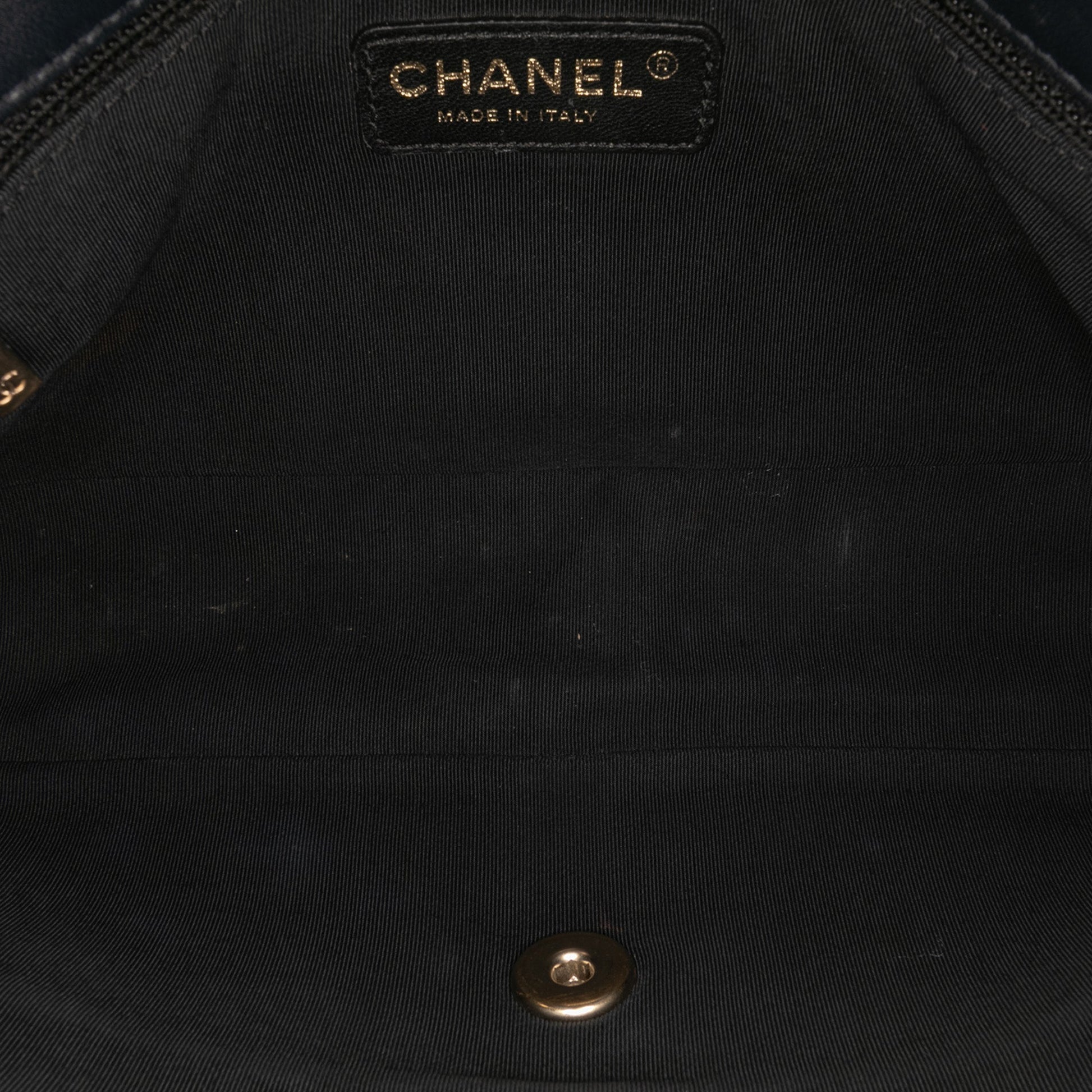 Chanel Medium Bicolor Calfskin Graphic Flap