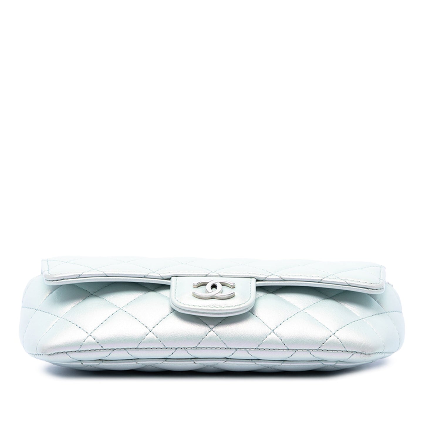 Chanel CC Quilted Iridescent Lambskin Sunglasses Case with Chain