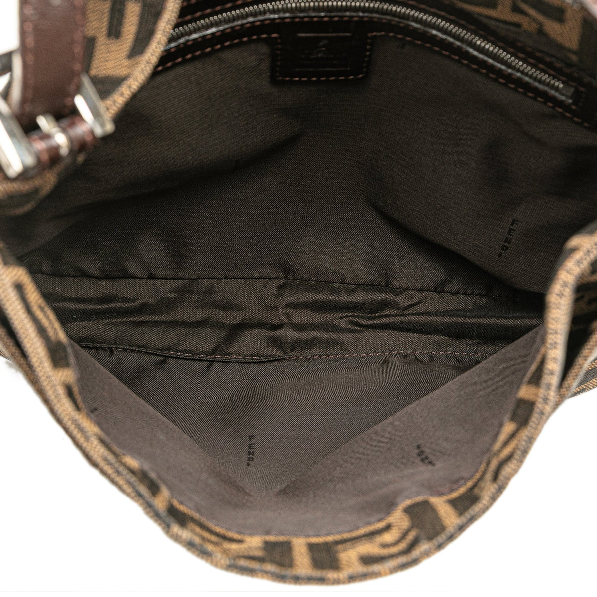 Fendi Zucca Canvas Shoulder Bag