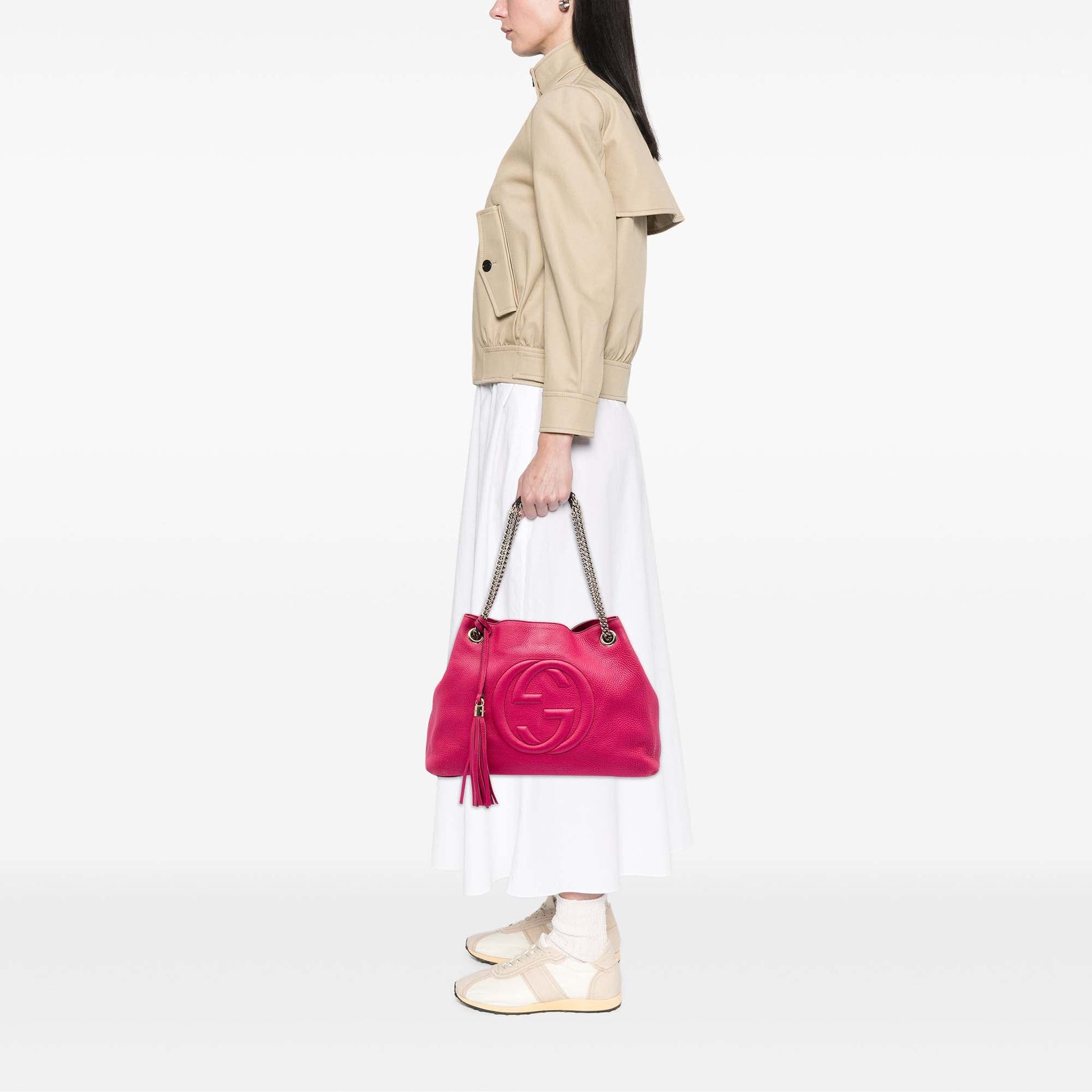 Gucci Medium Calfskin Soho Chain Tote