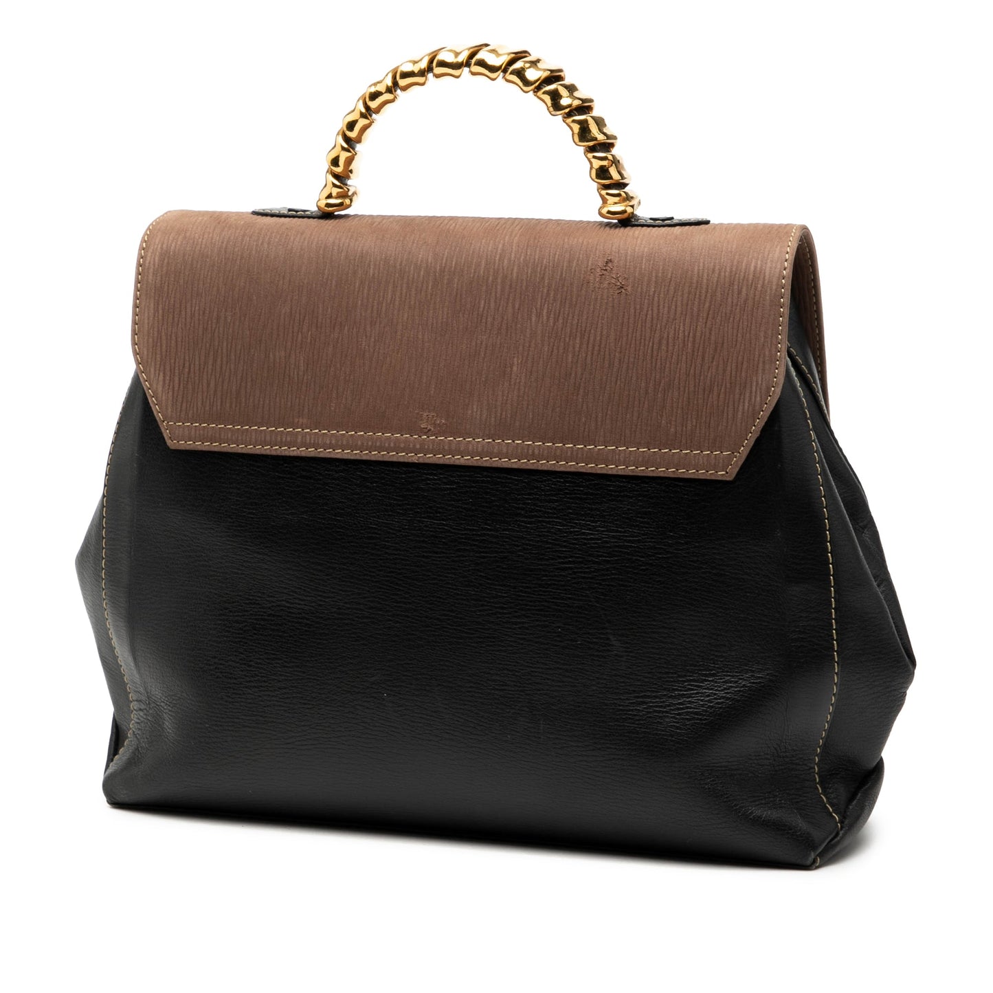 LOEWE Leather Velazquez Twist Satchel