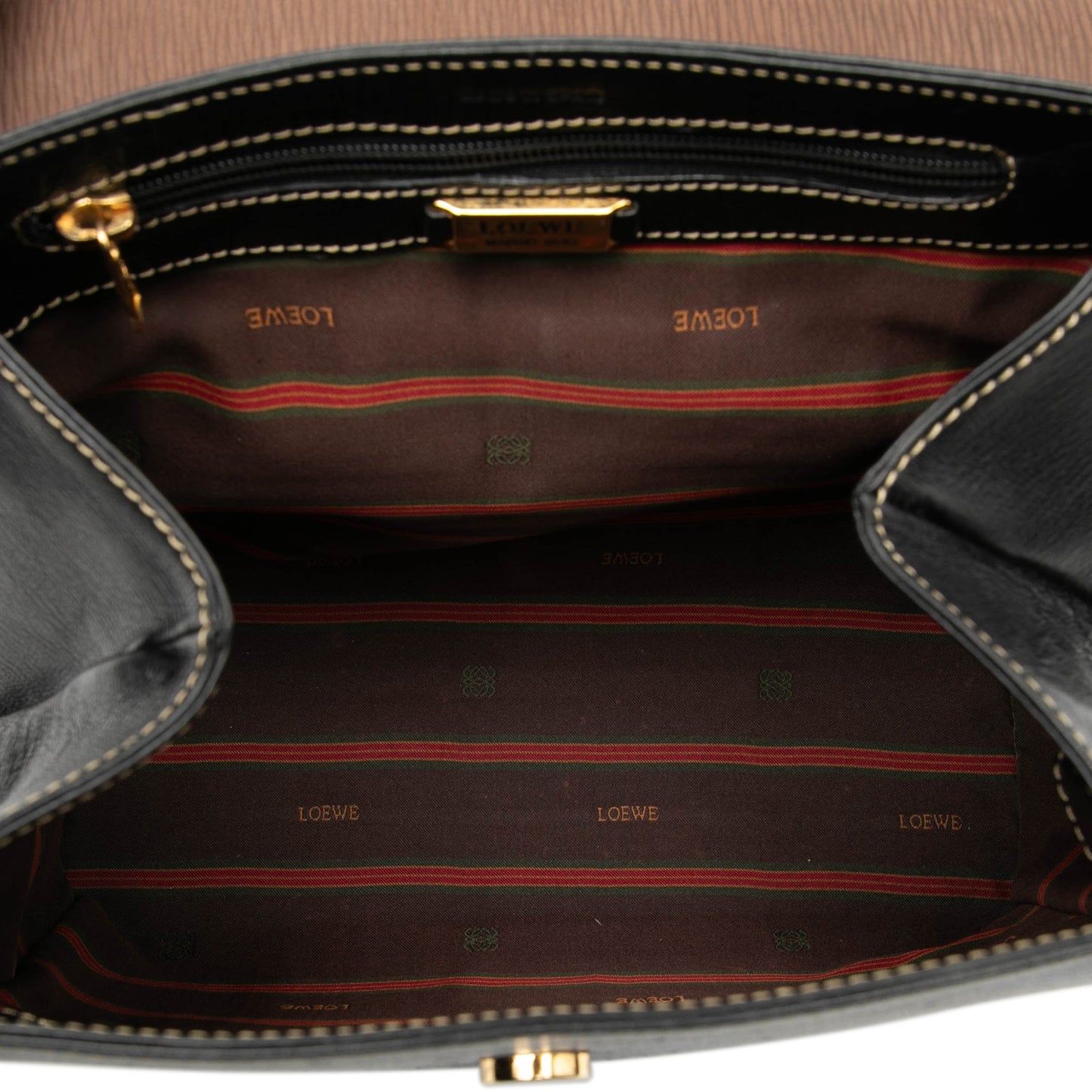 LOEWE Leather Velazquez Twist Satchel