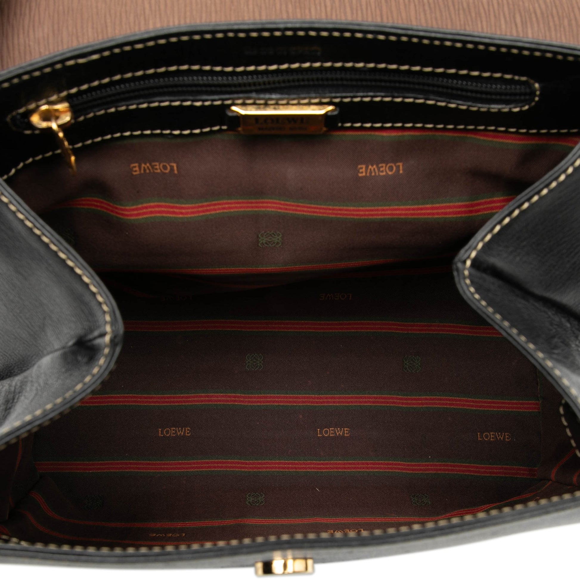 LOEWE Leather Velazquez Twist Satchel