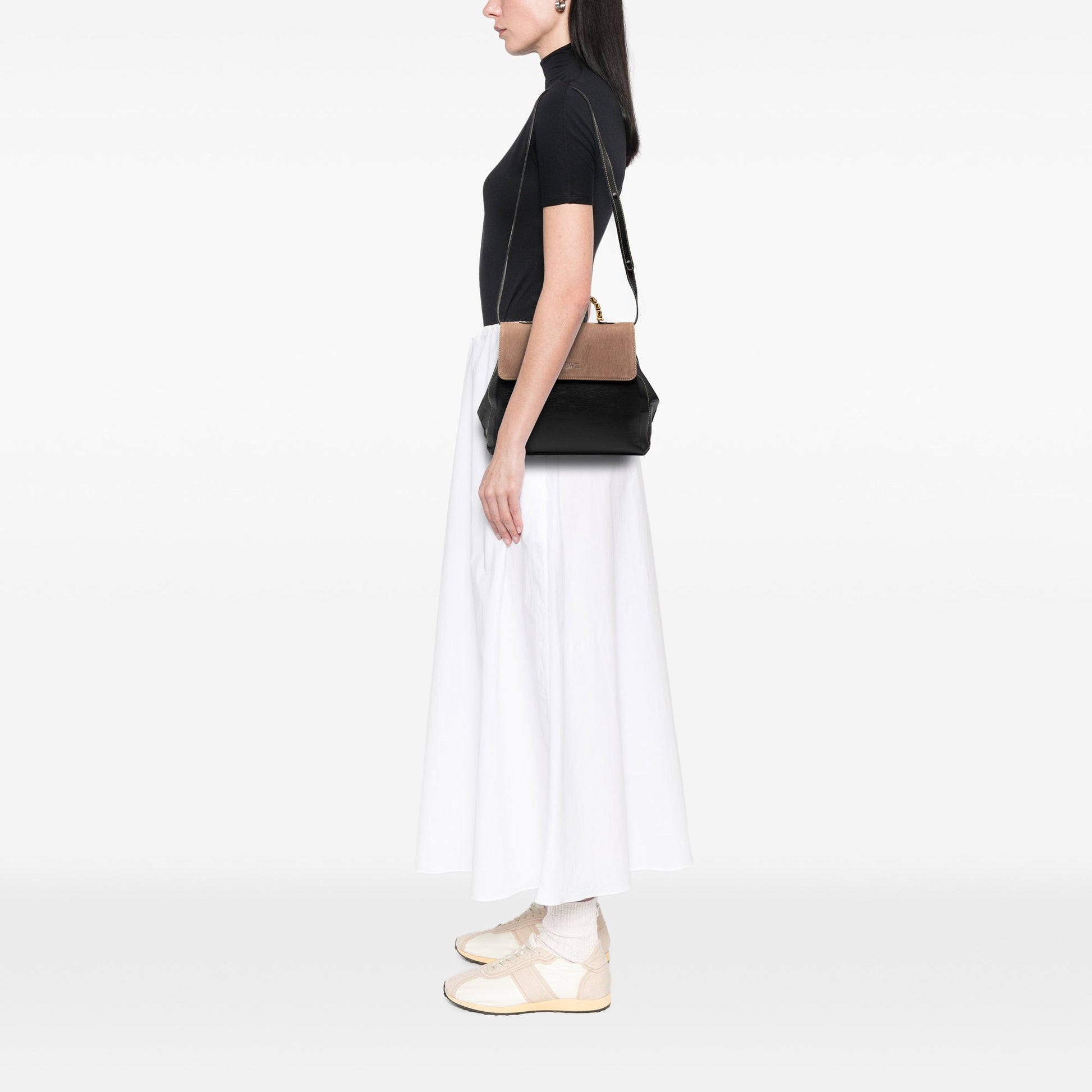 LOEWE Leather Velazquez Twist Satchel