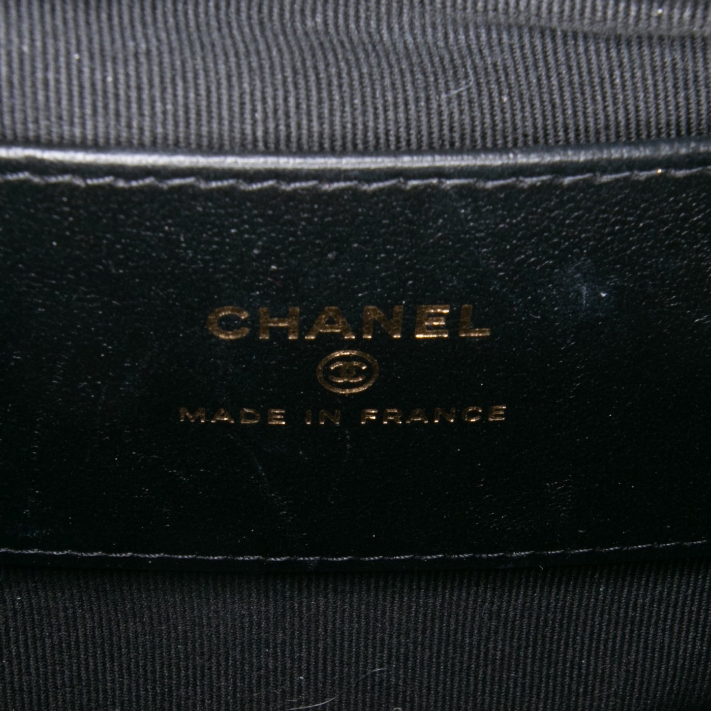Chanel CC Quilted Lambskin Half Moon Top Handle Flap