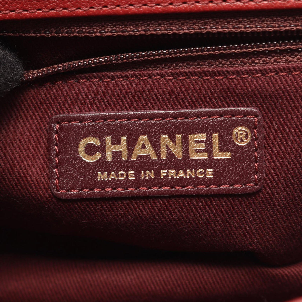 Chanel Medium Quilted Sheepskin Front Chain Flap — Red