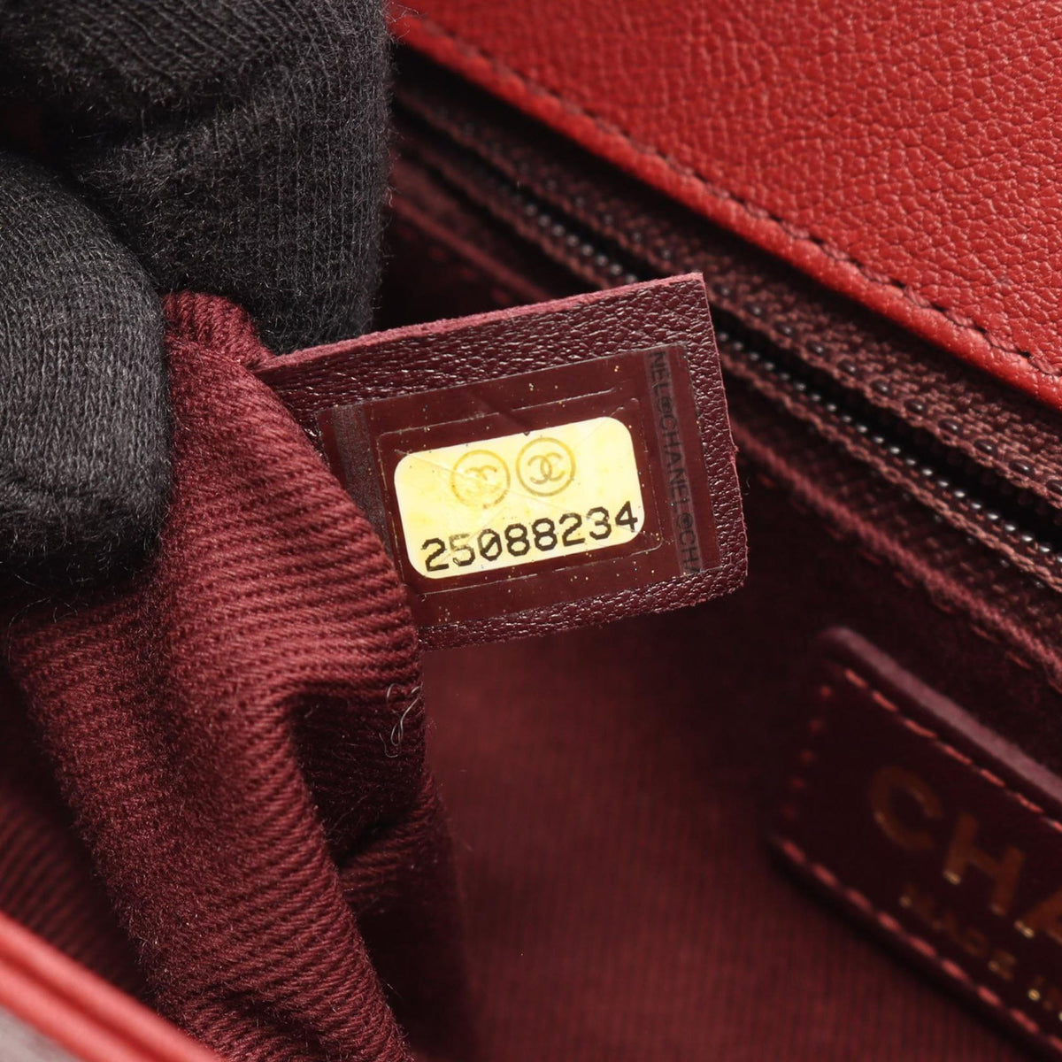 Chanel Medium Quilted Sheepskin Front Chain Flap — Red