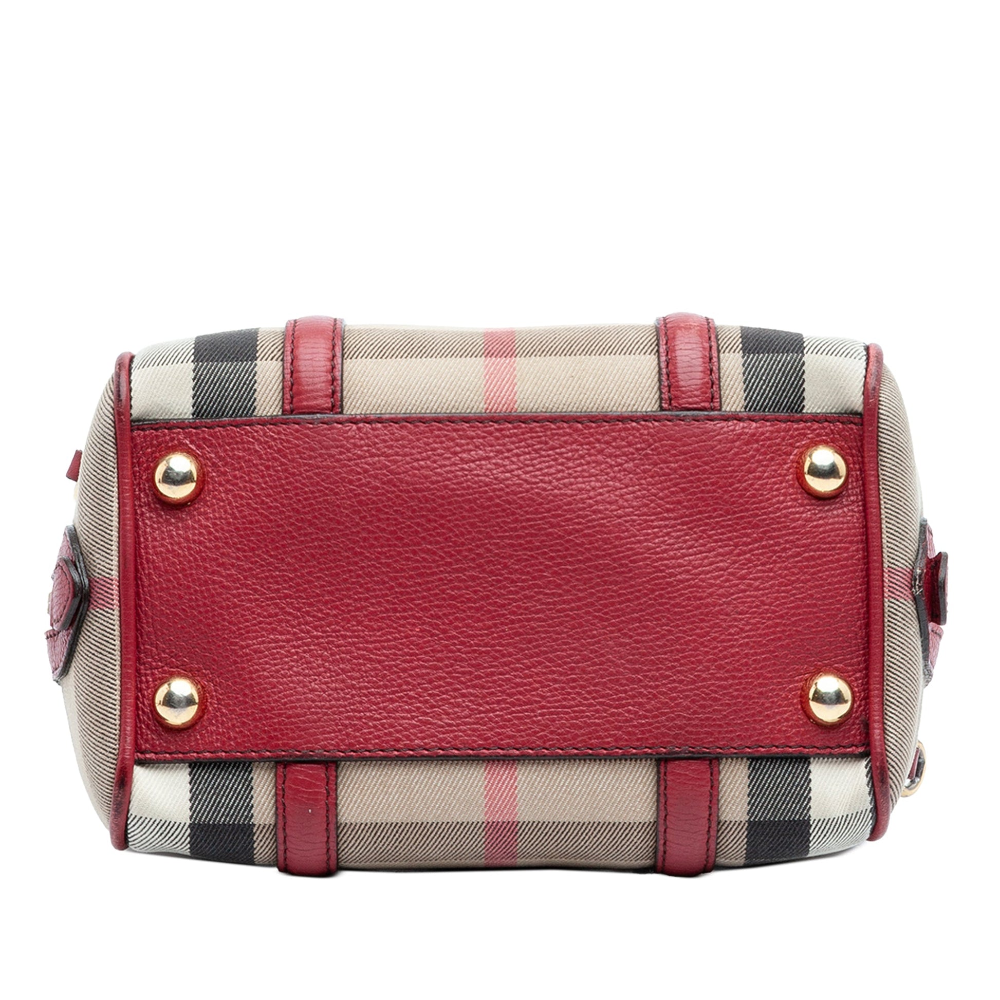 Burberry Small House Check Canvas Alchester Bowling Bag