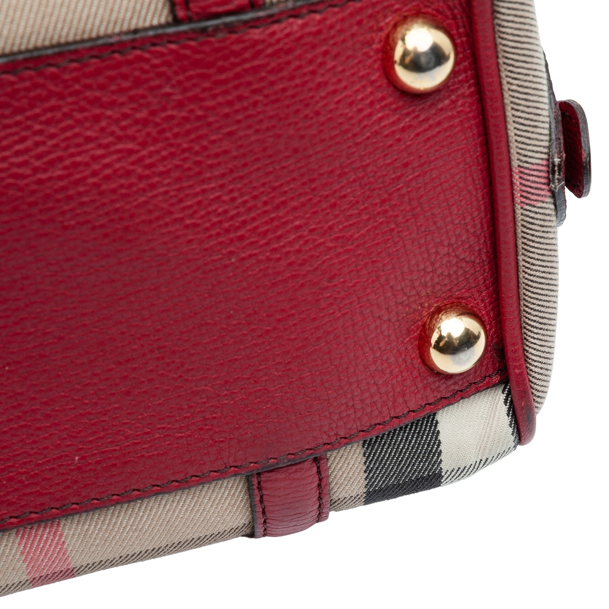 Burberry Small House Check Canvas Alchester Bowling Bag