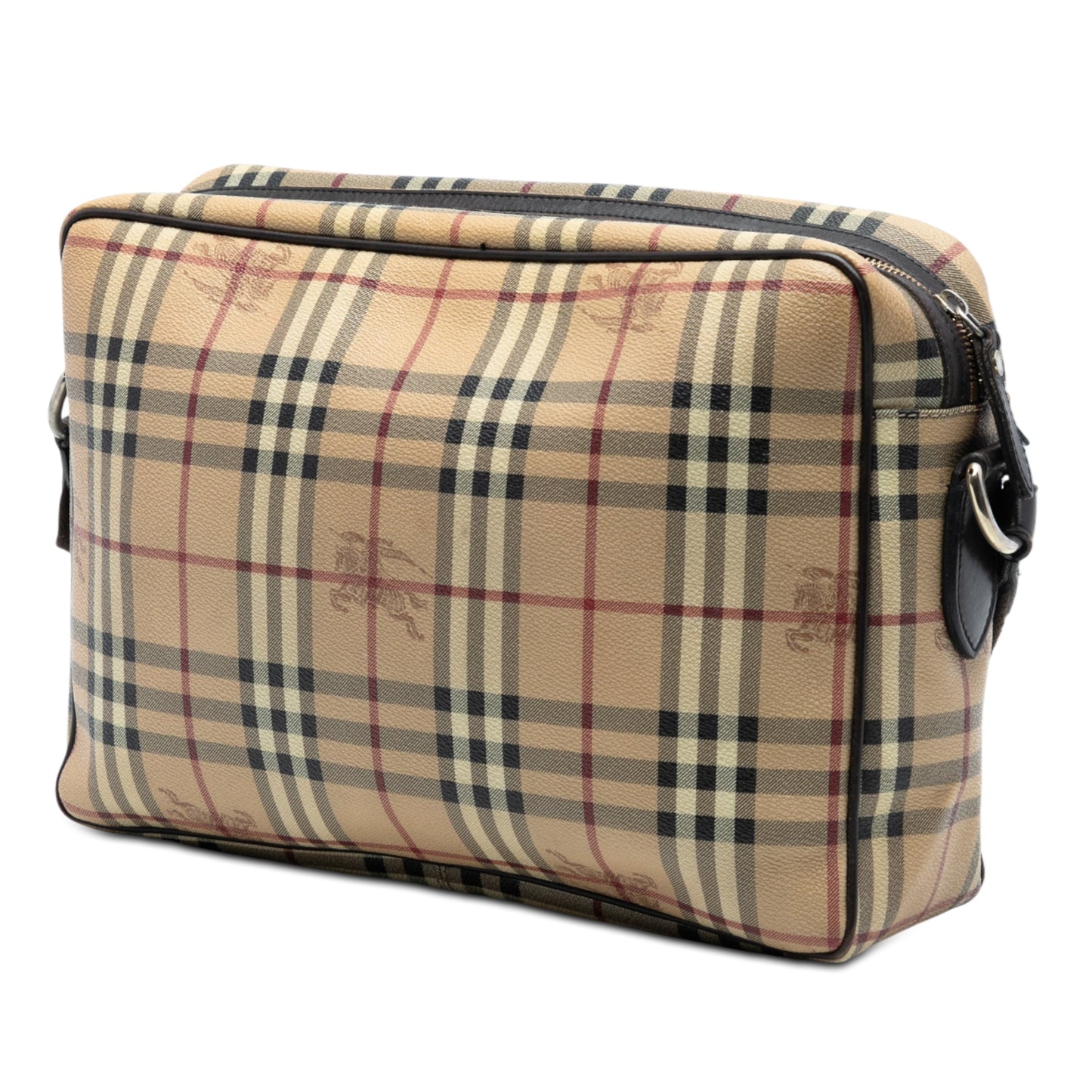 Burberry Haymarket Check Coated Canvas Messenger Bag
