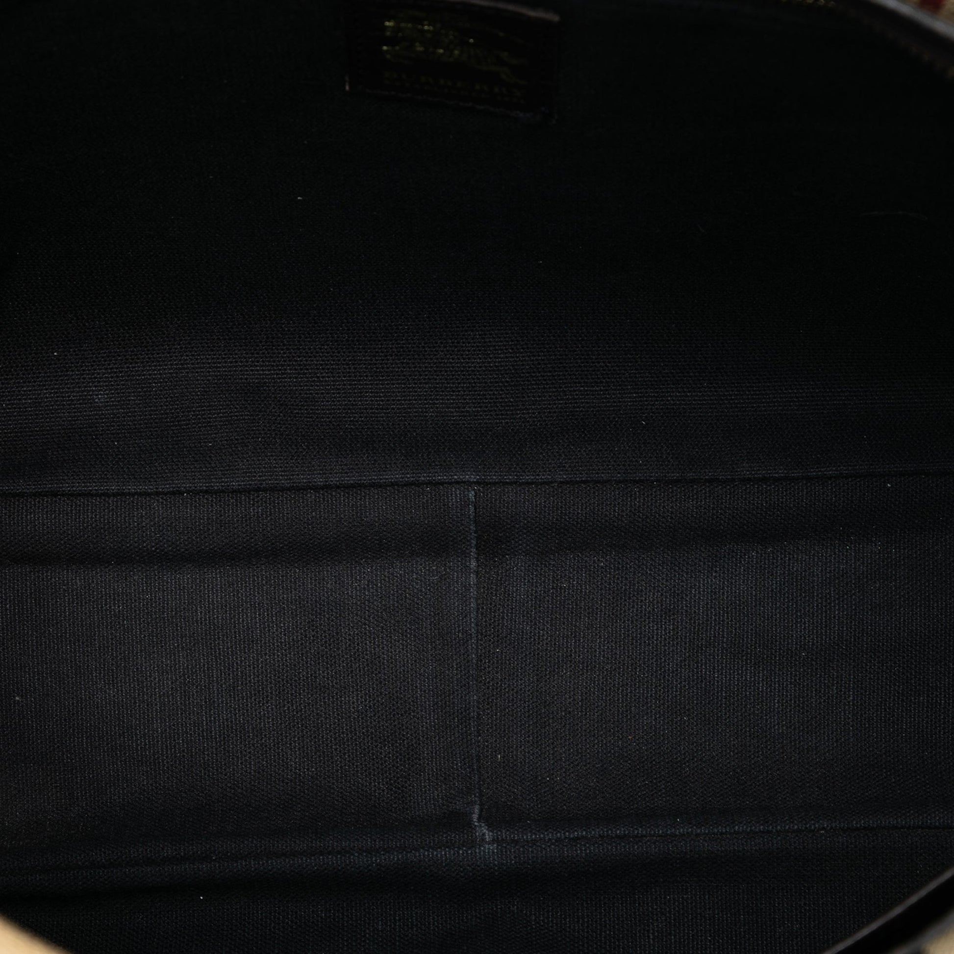 Burberry Haymarket Check Coated Canvas Messenger Bag