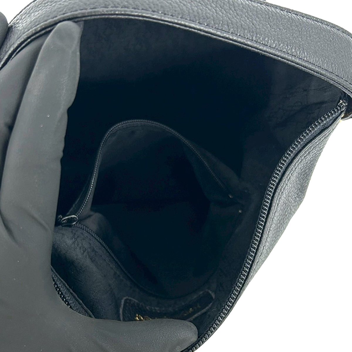 Saint Laurent Leather Diamond Cut Handbag