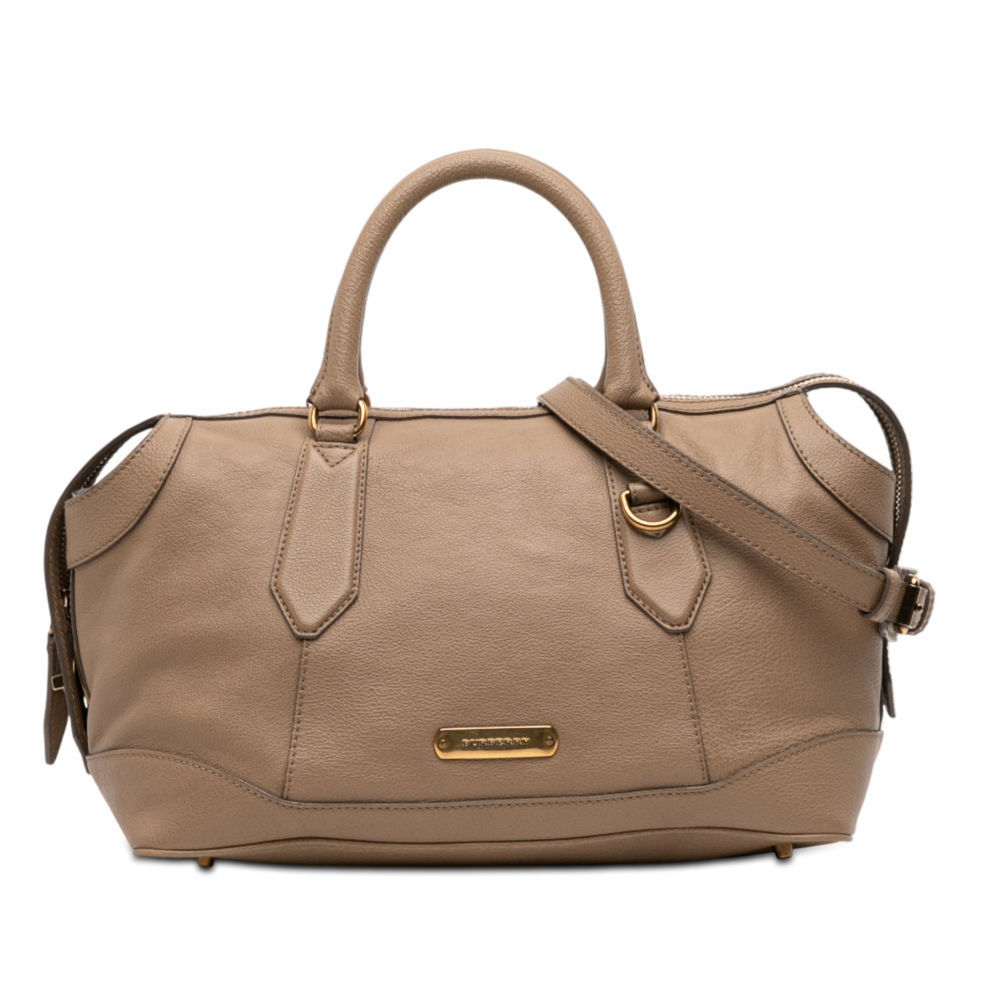 Burberry Medium Leather Kirley Satchel