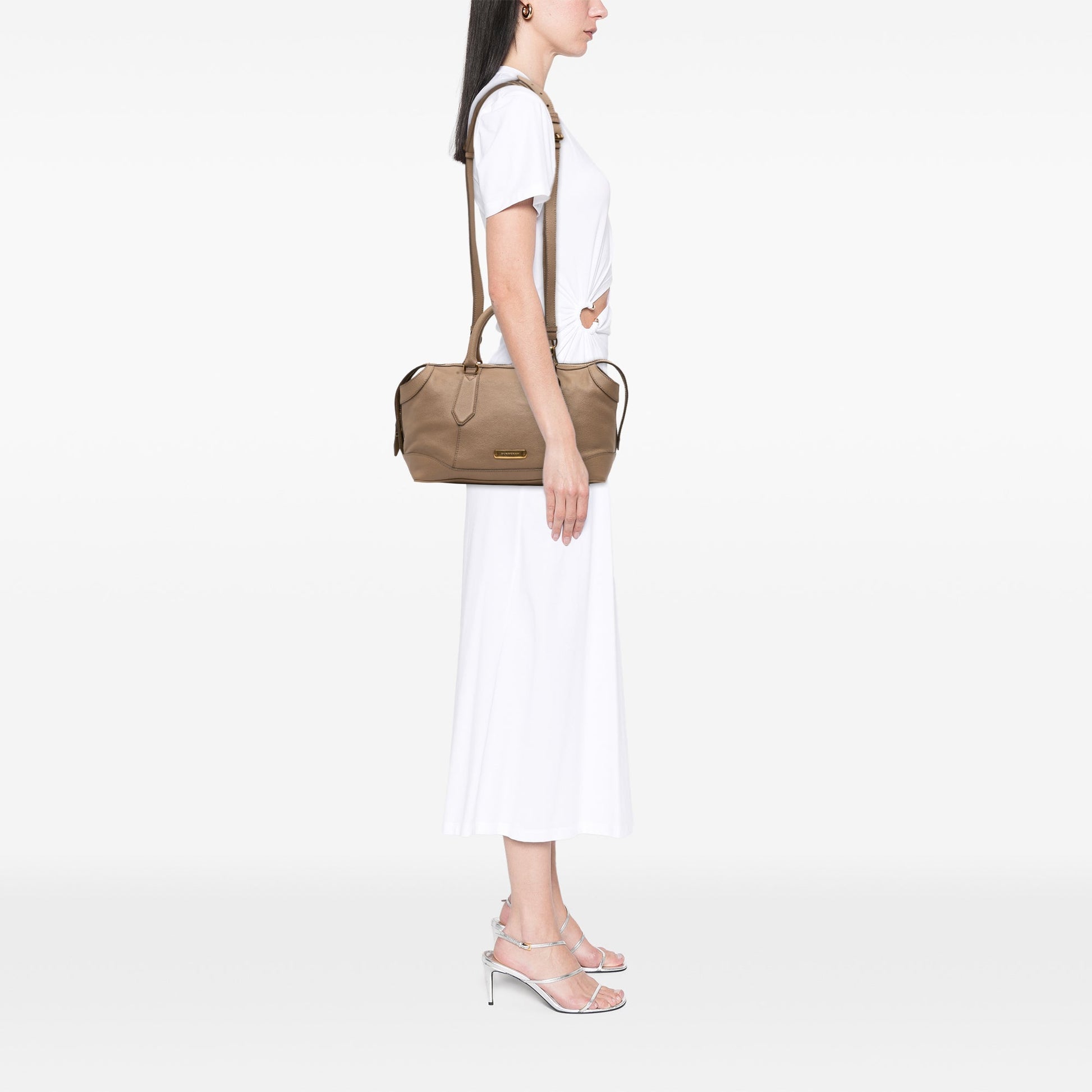 Burberry Medium Leather Kirley Satchel