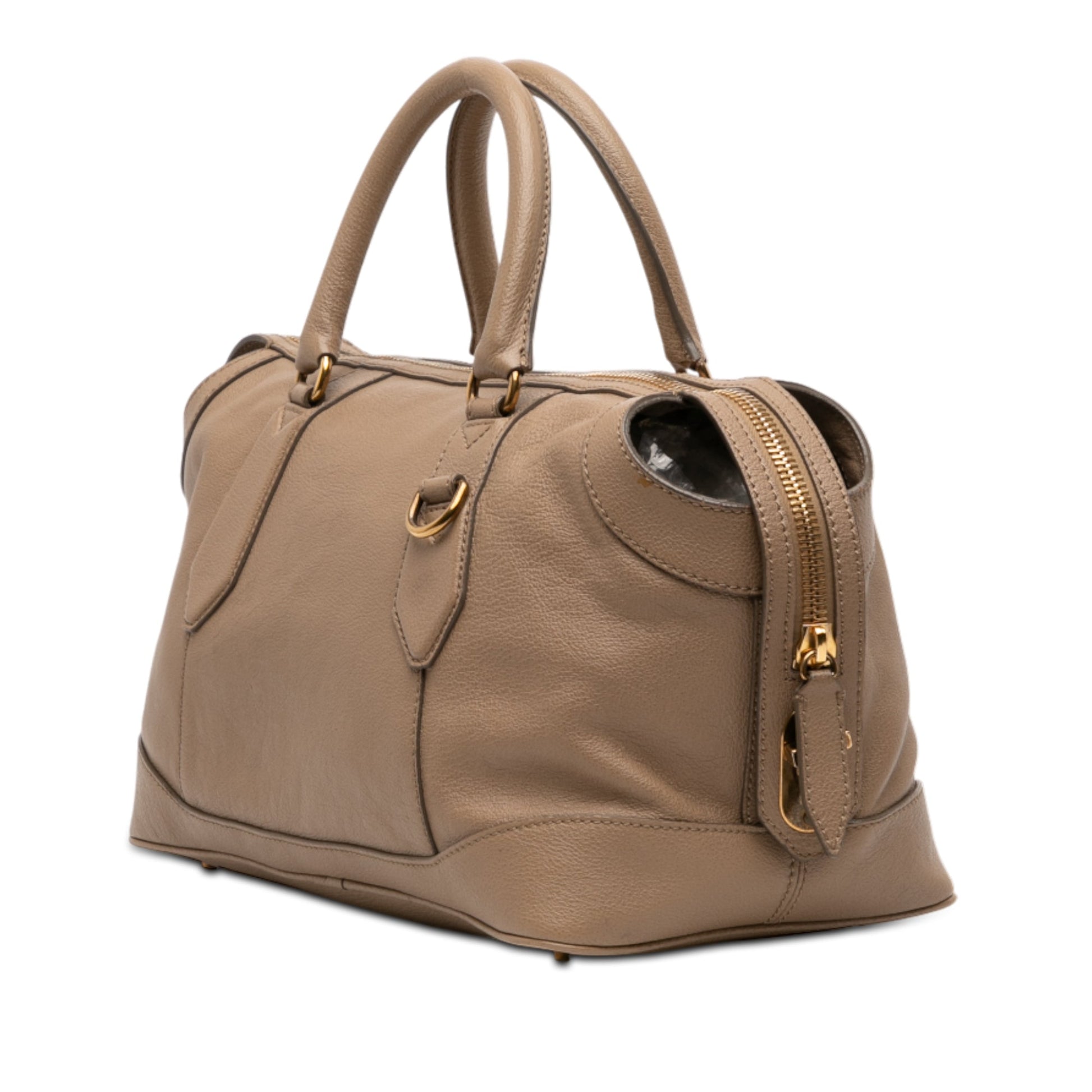 Burberry Medium Leather Kirley Satchel