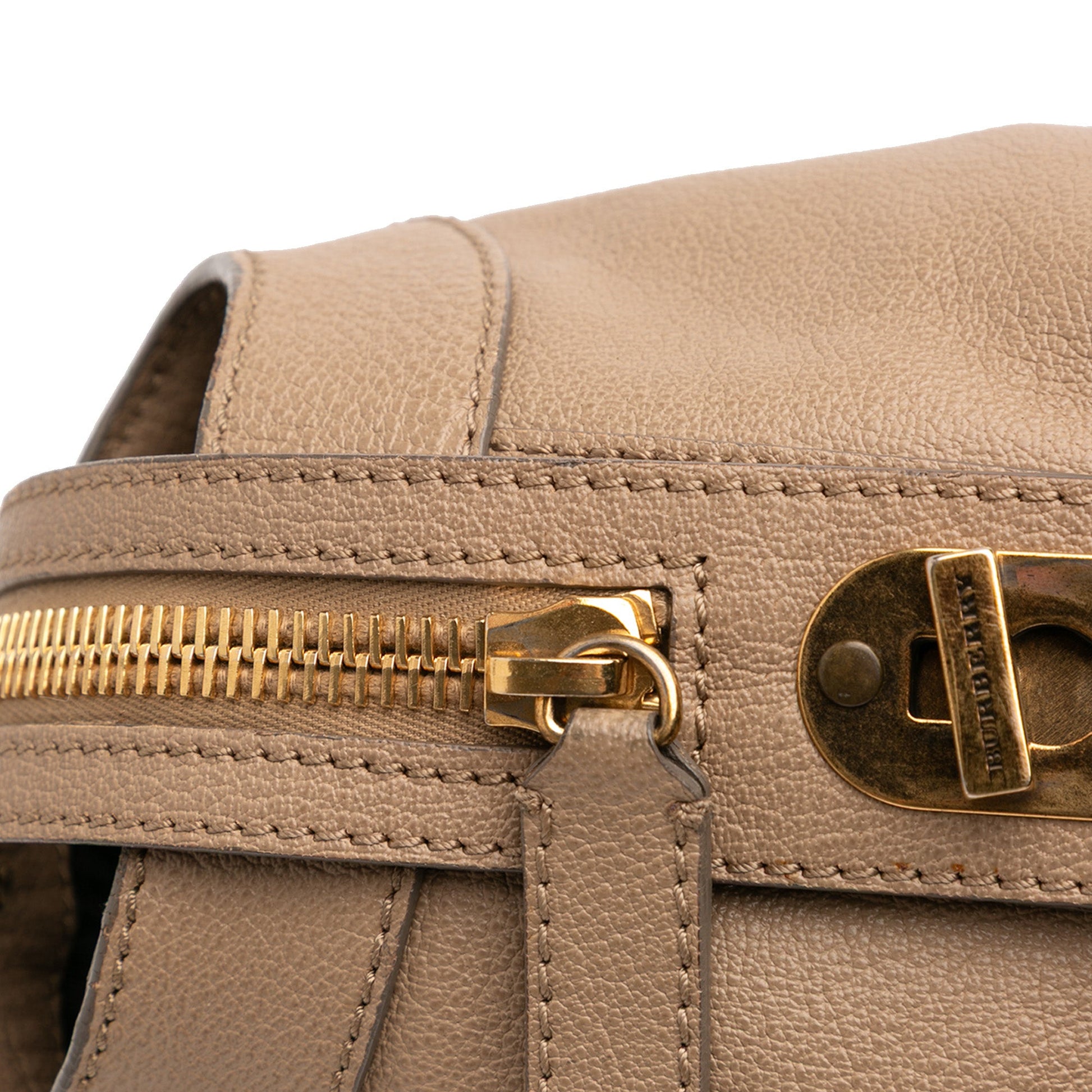 Burberry Medium Leather Kirley Satchel