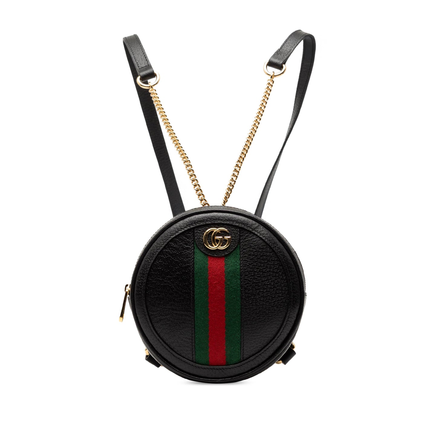 Gucci Mini Leather Round Ophidia Backpack