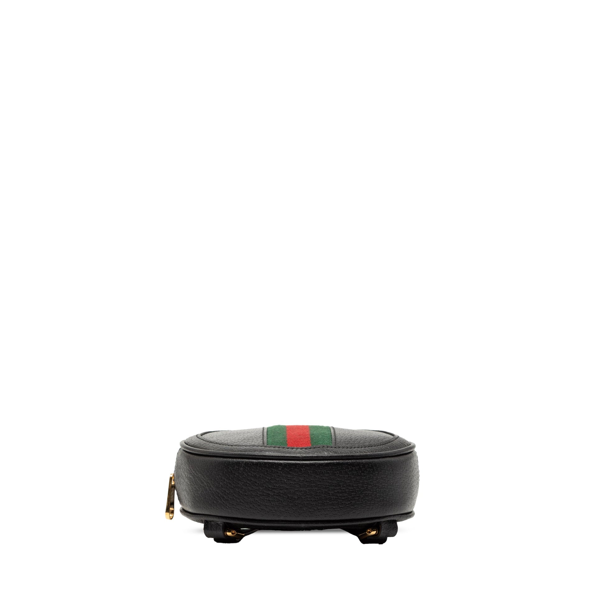 Gucci Mini Leather Round Ophidia Backpack