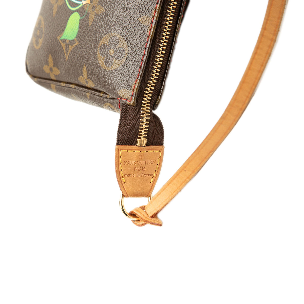 Louis Vuitton Takashi Murakami Monogram Cherry Pochette Accessoires — Brown