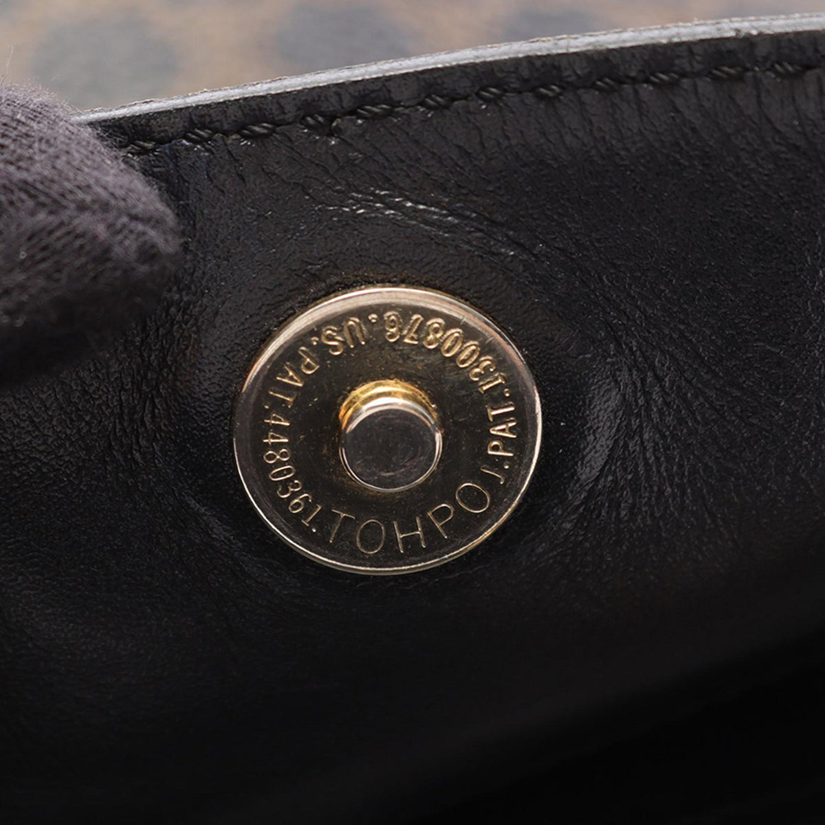 Celine Macadam Coated Canvas Shoulder Bag — Brown