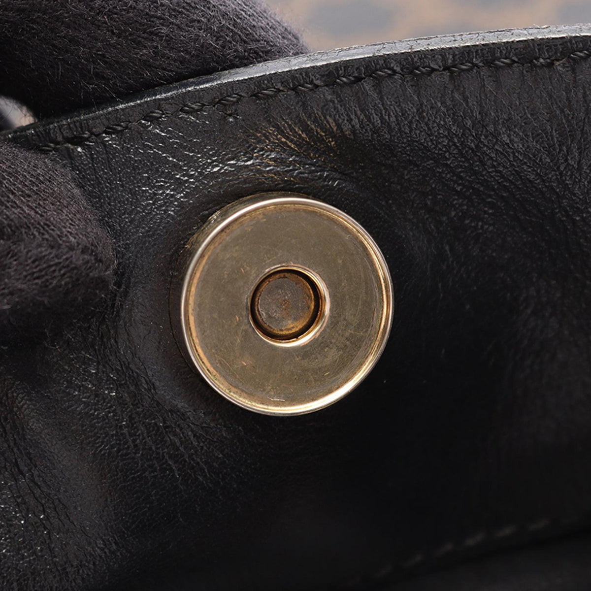 Celine Macadam Coated Canvas Shoulder Bag — Brown